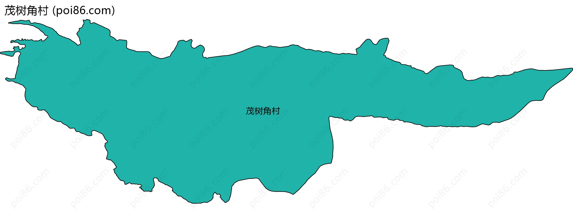 茂树角村边界地图