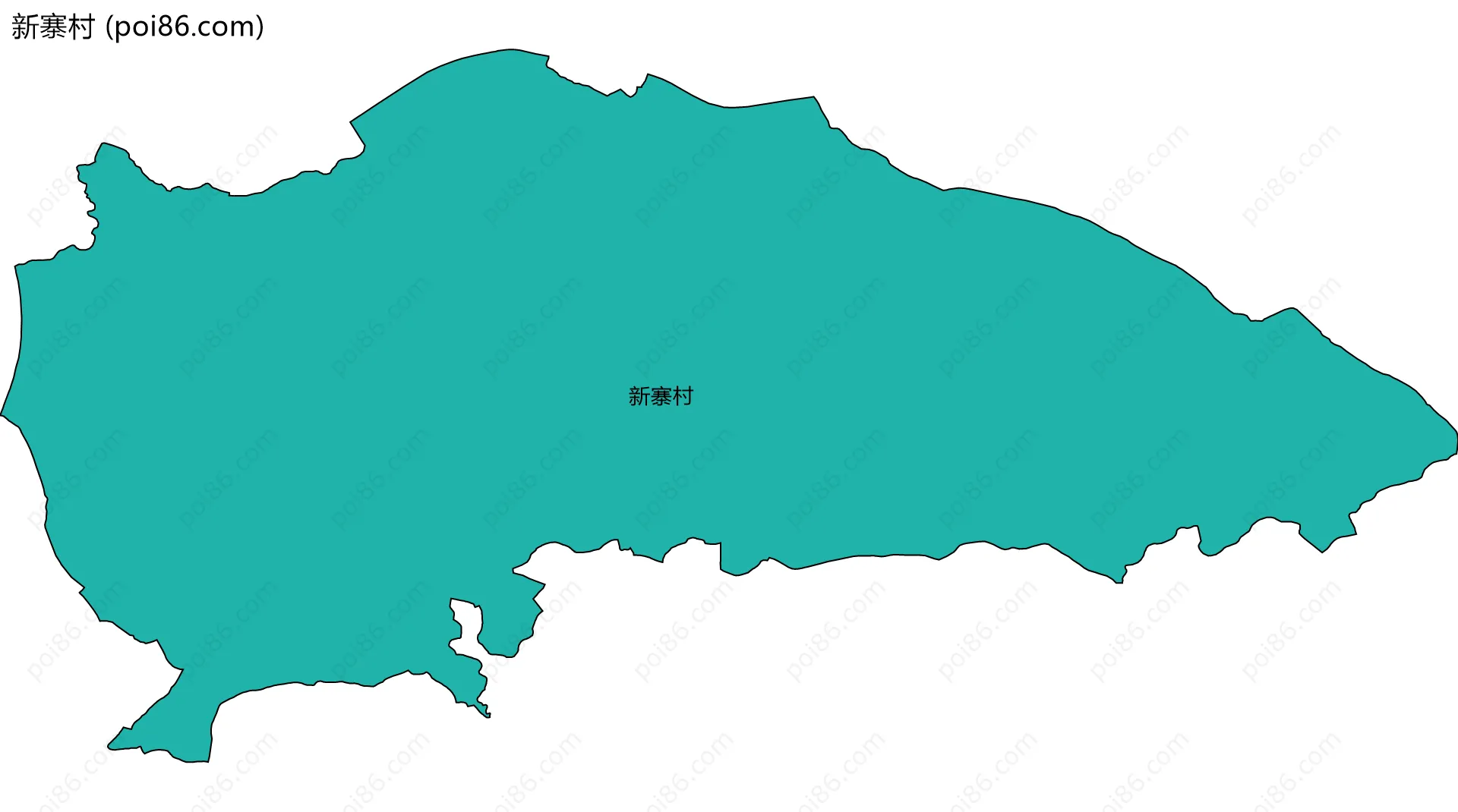 新寨村边界地图