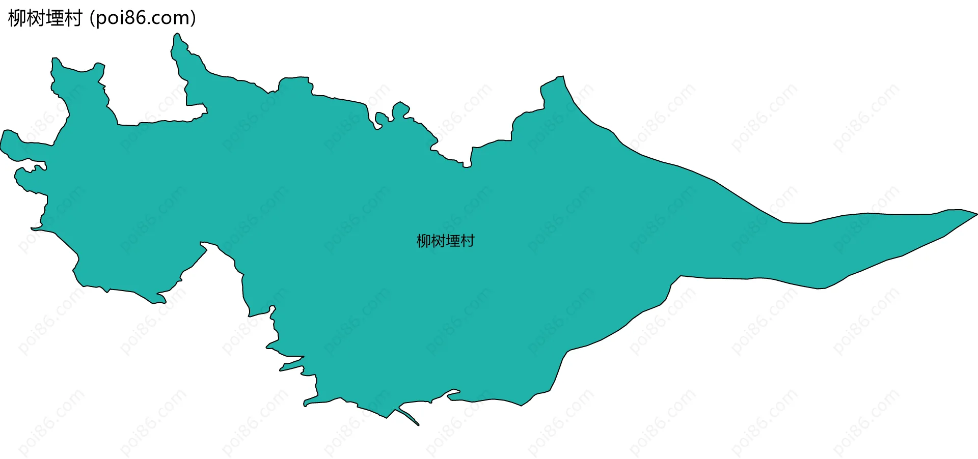 柳树堙村边界地图