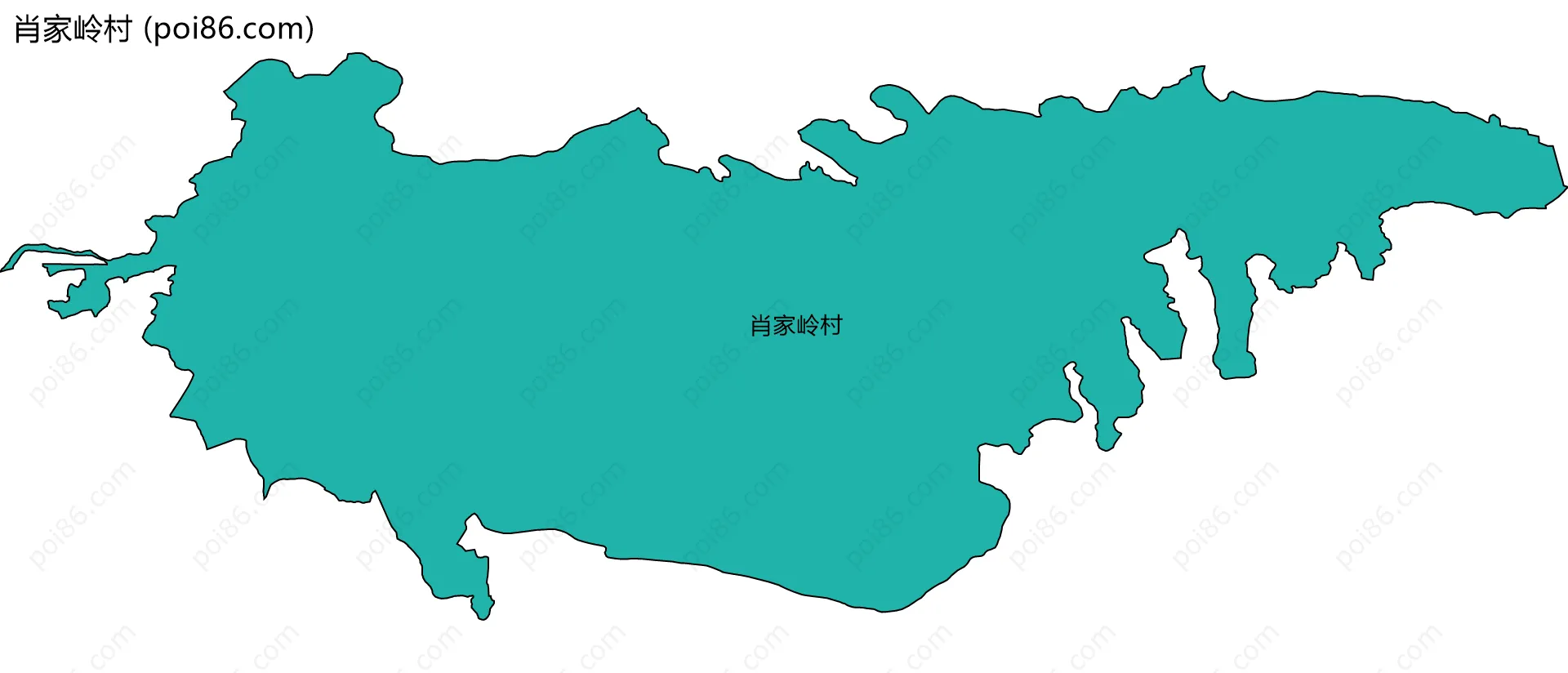 肖家岭村边界地图