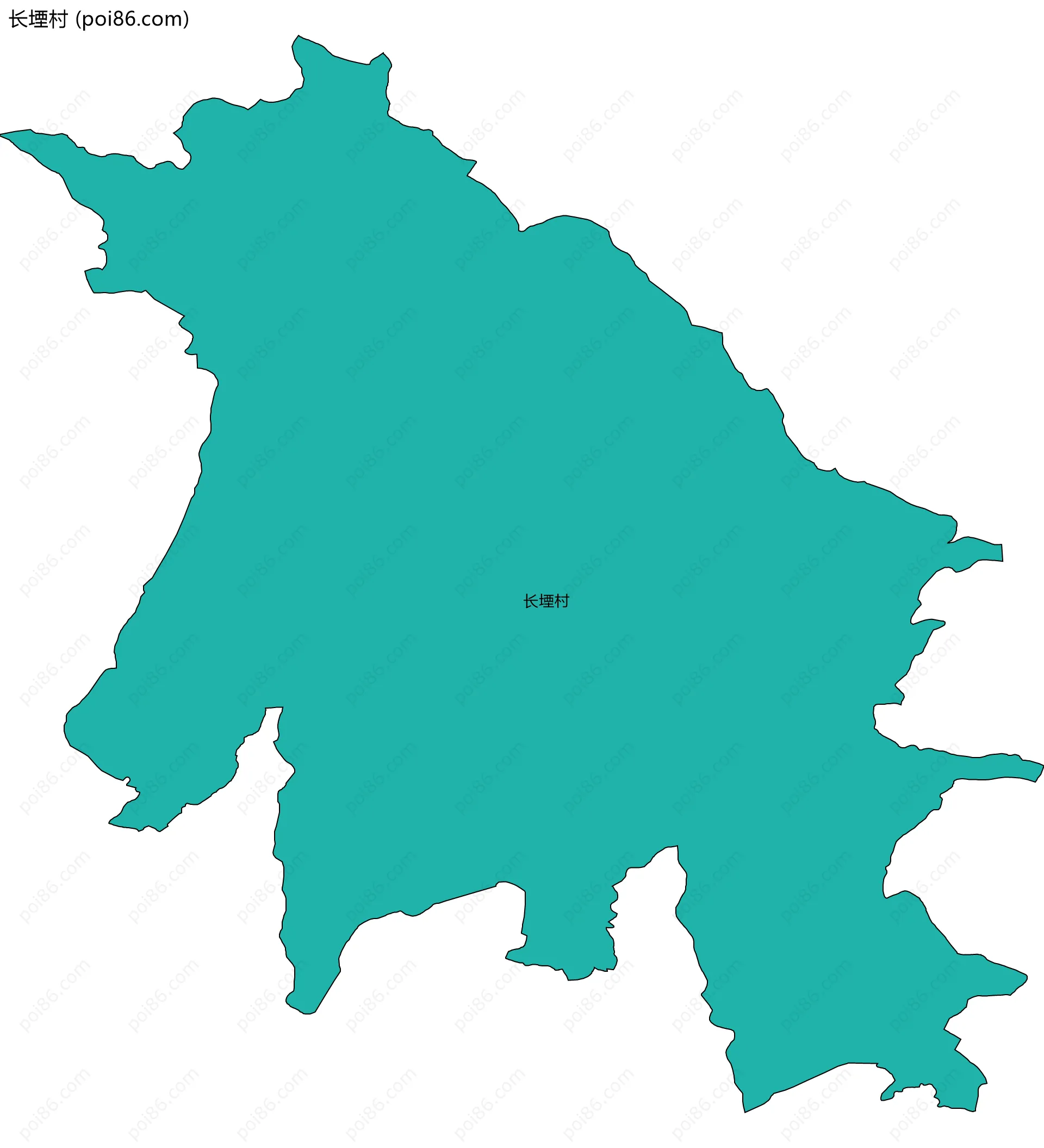 长堙村边界地图