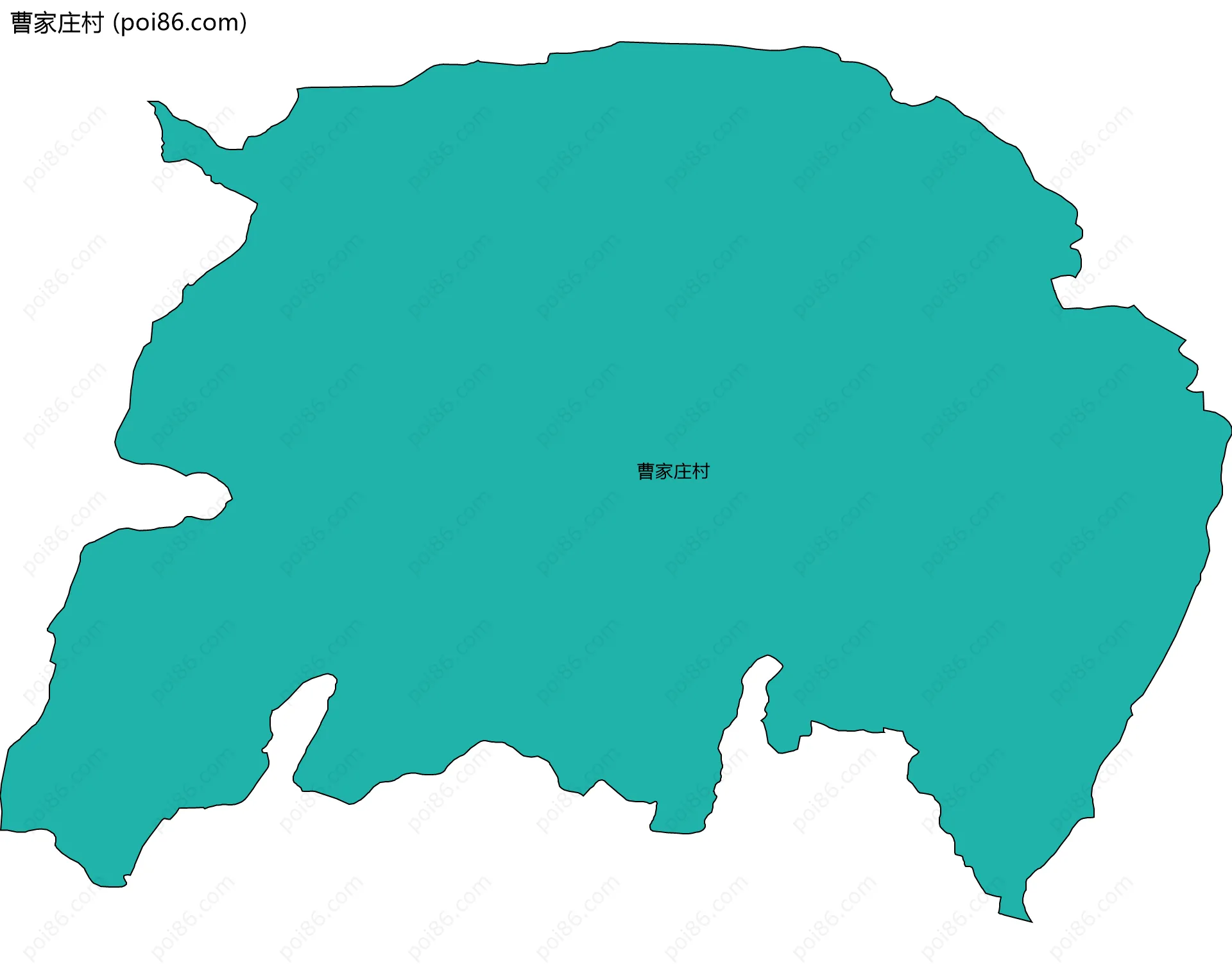 曹家庄村边界地图