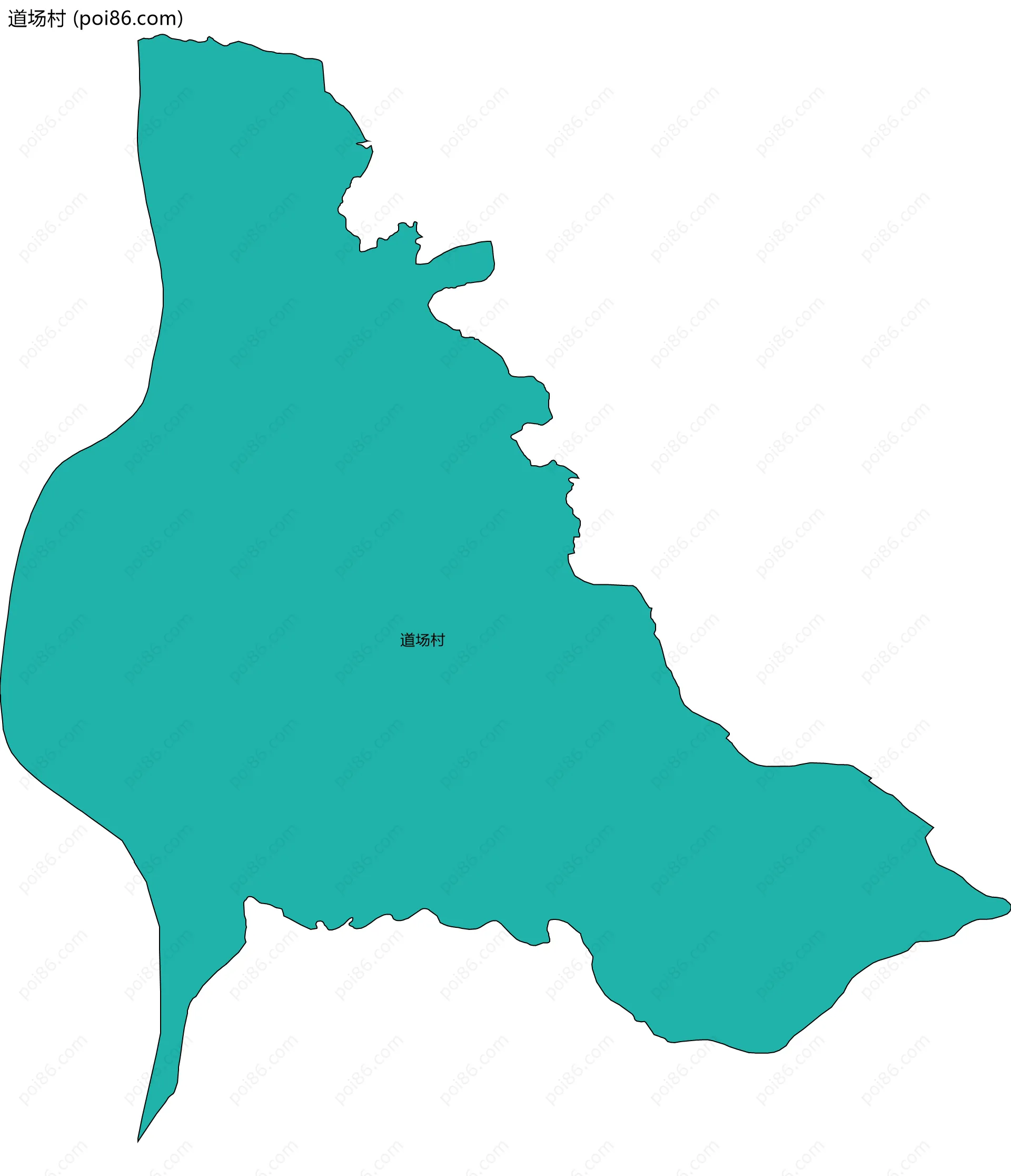 道场村边界地图