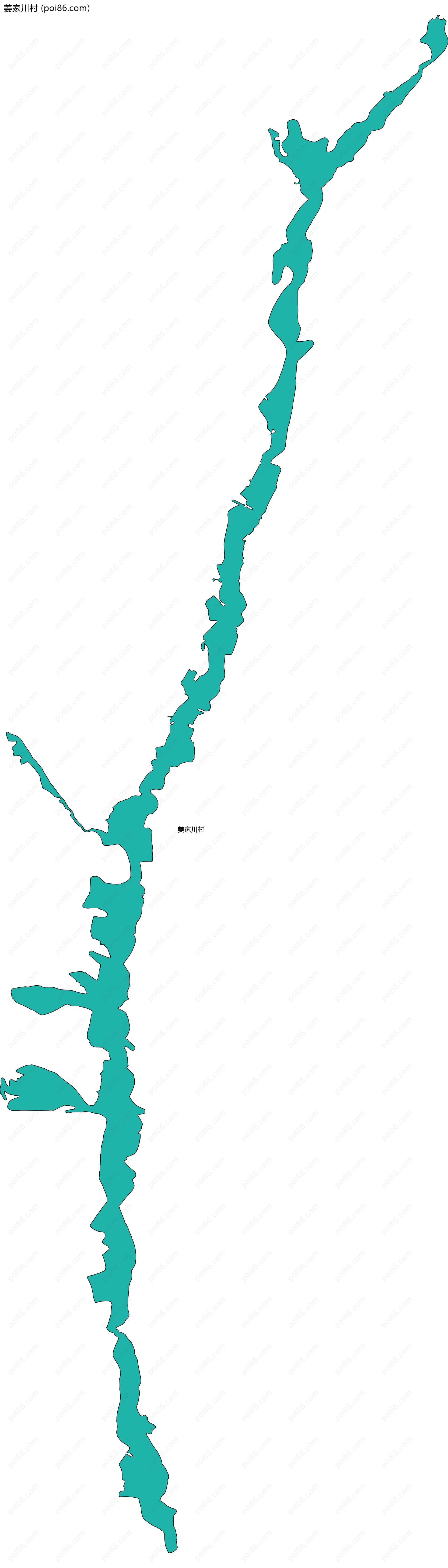 姜家川村边界地图