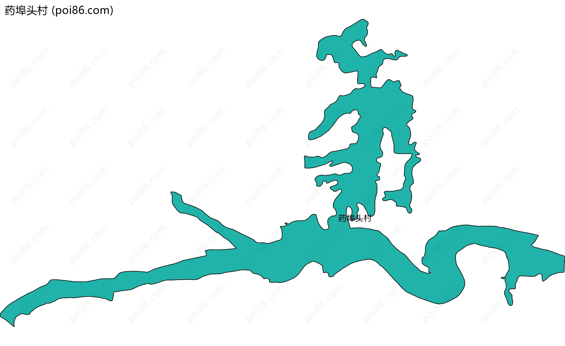 药埠头村边界地图