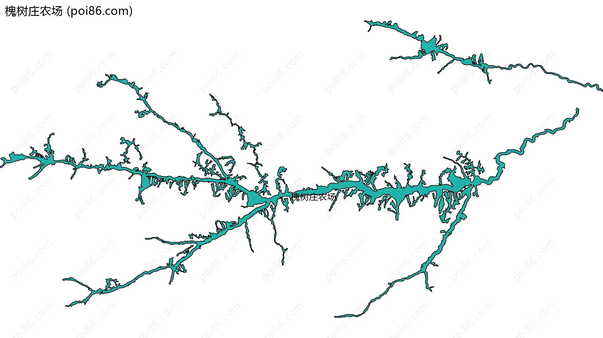 槐树庄农场边界地图
