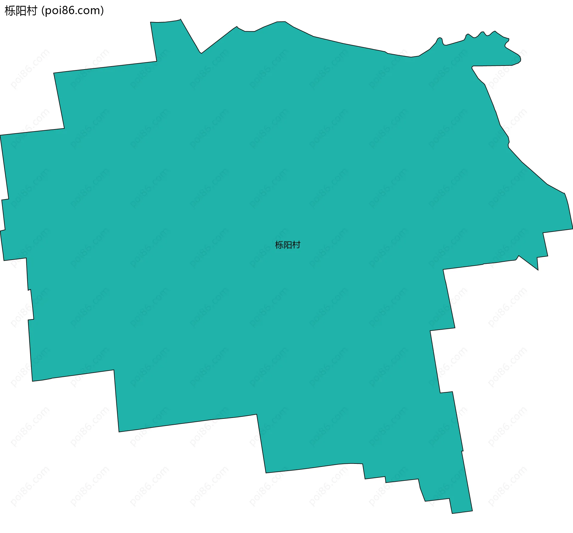 栎阳村边界地图