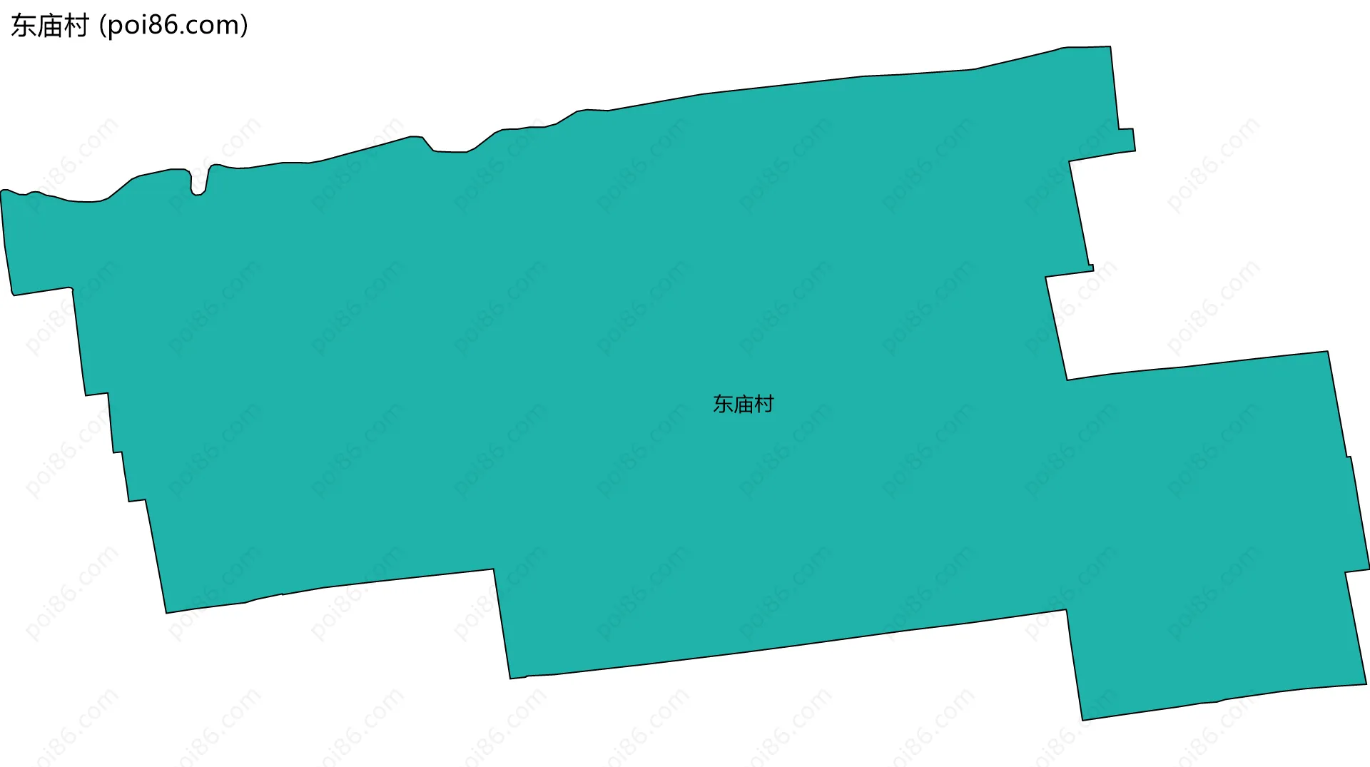 东庙村边界地图