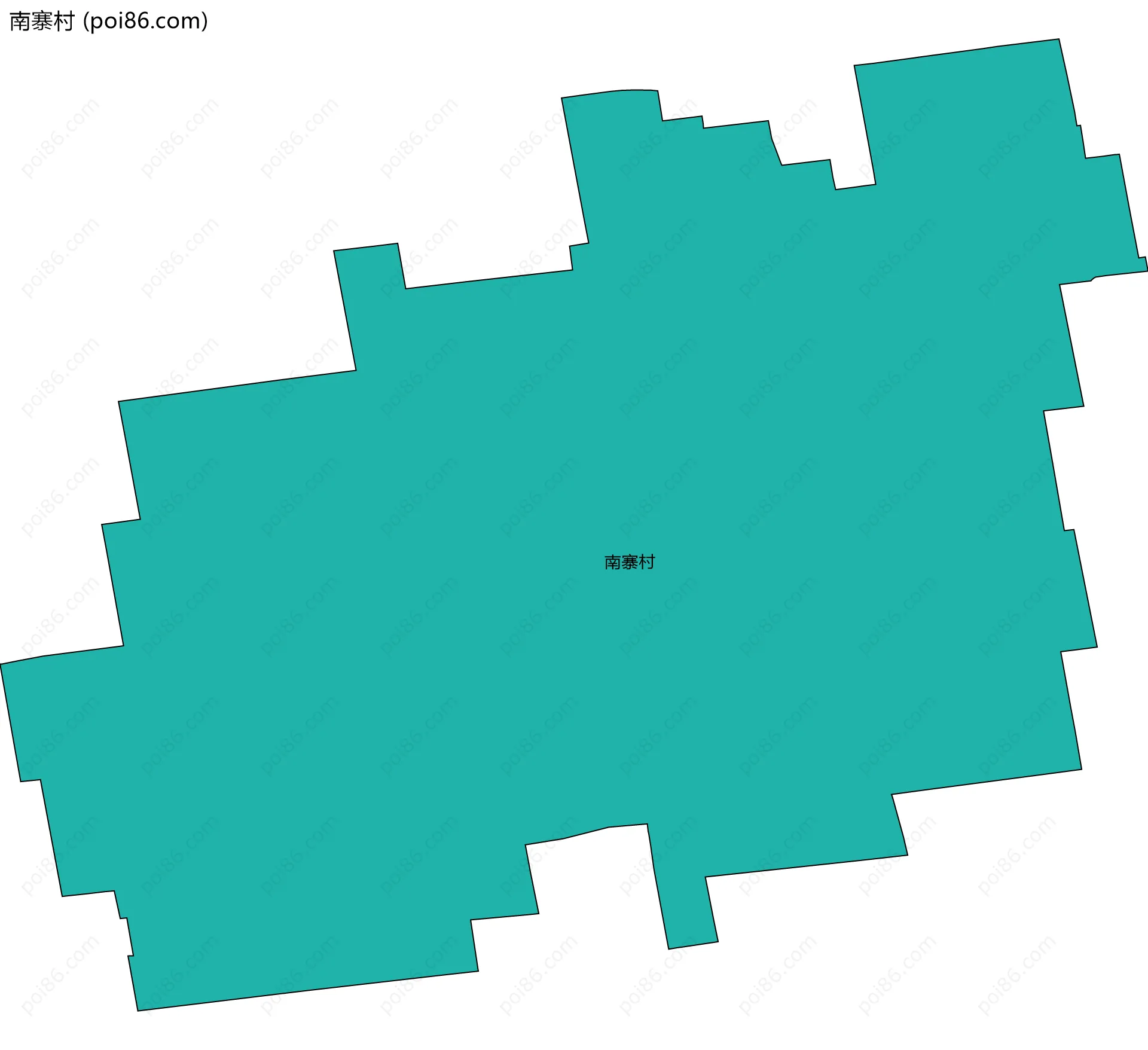 南寨村边界地图