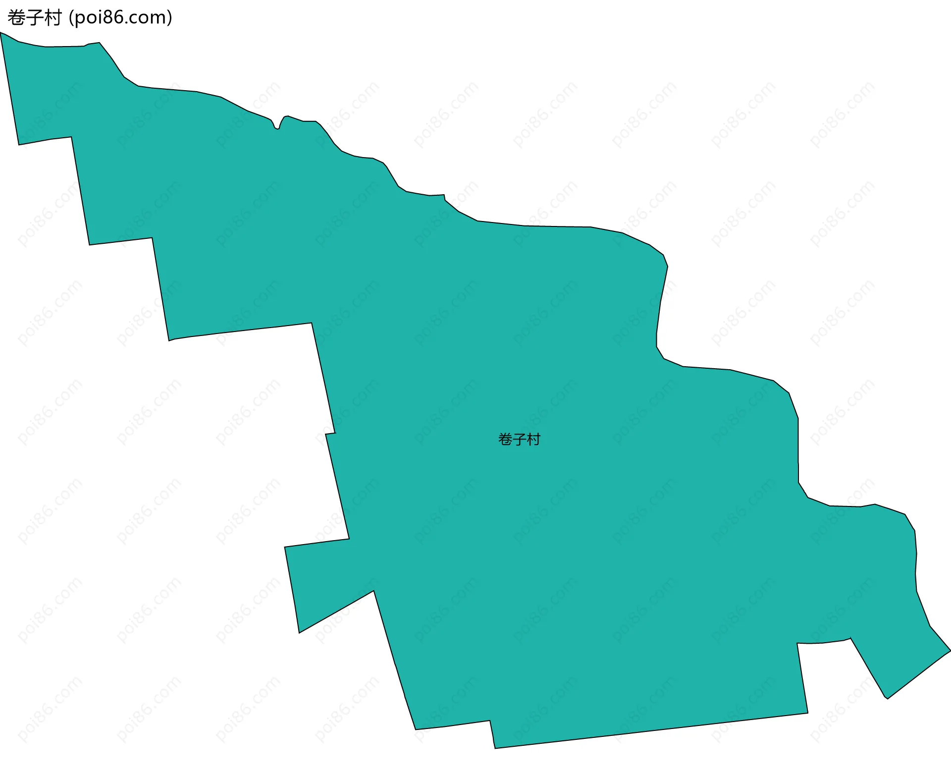 卷子村边界地图