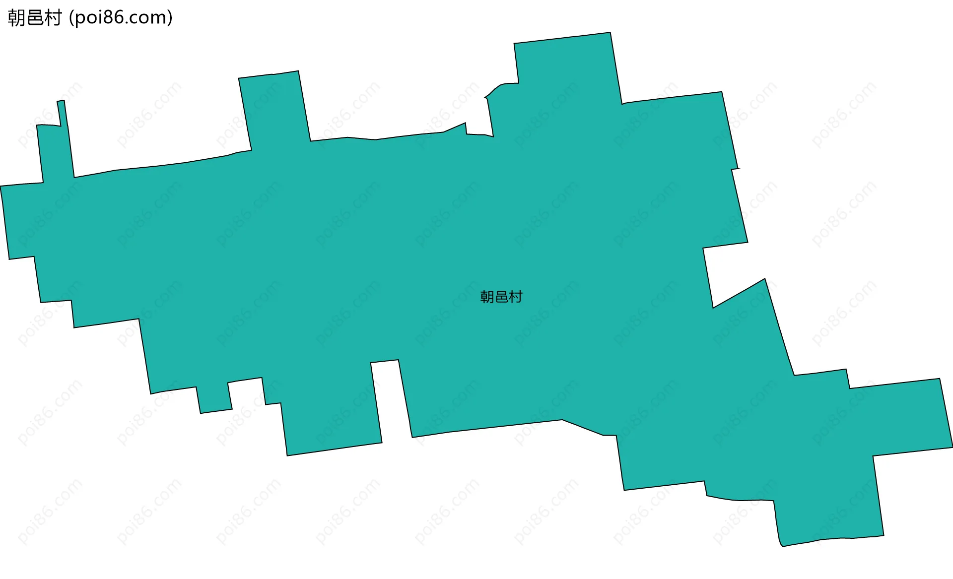 朝邑村边界地图