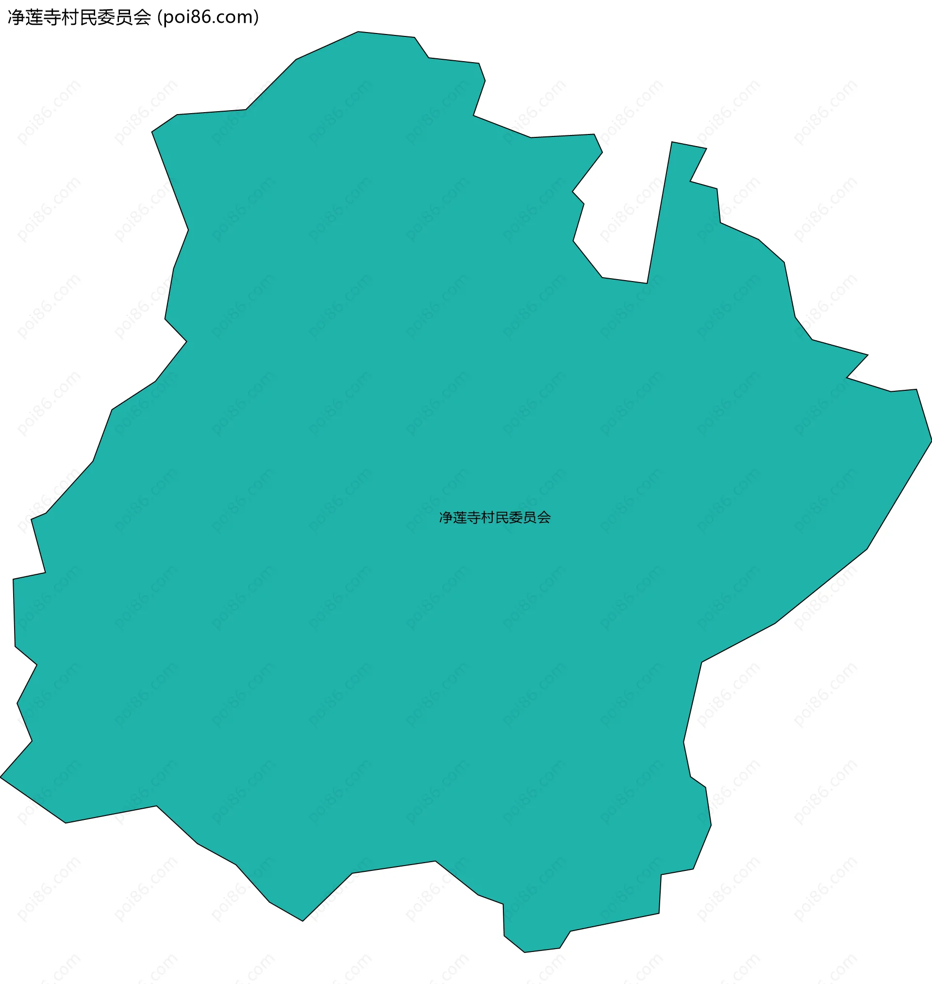 净莲寺村民委员会边界地图