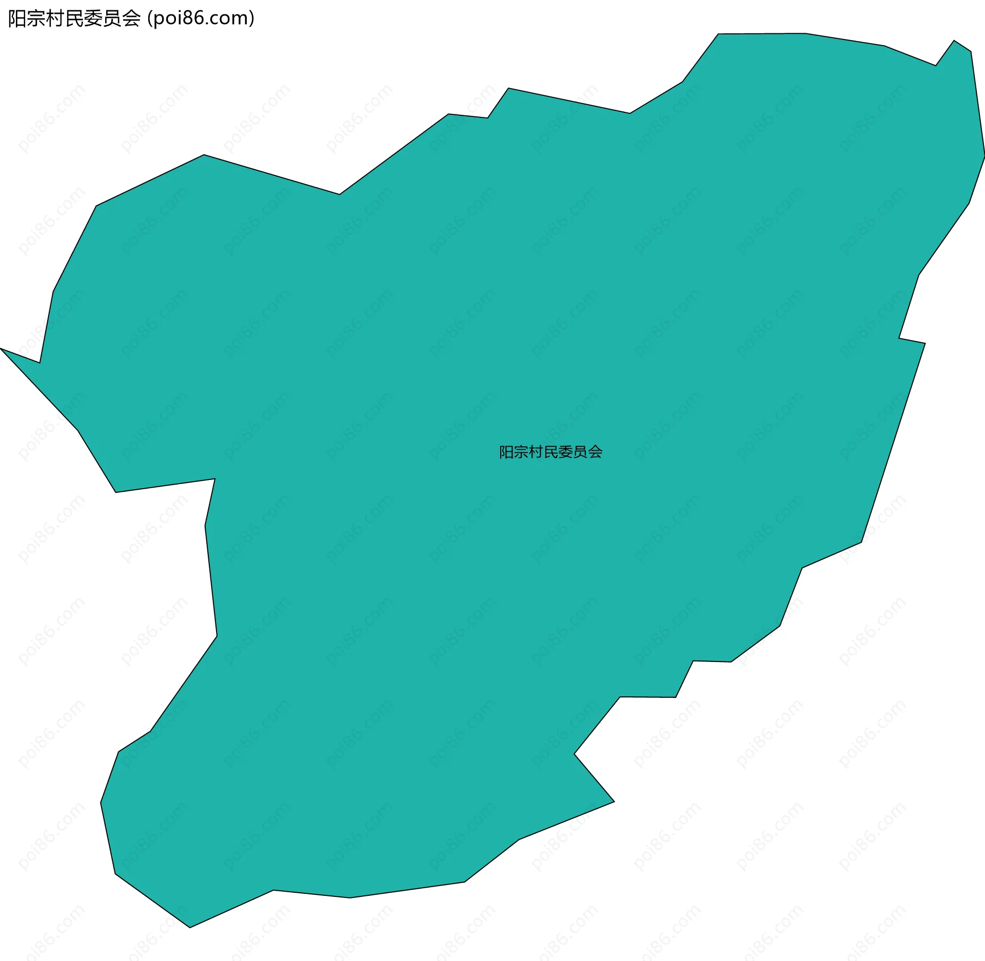 阳宗村民委员会边界地图