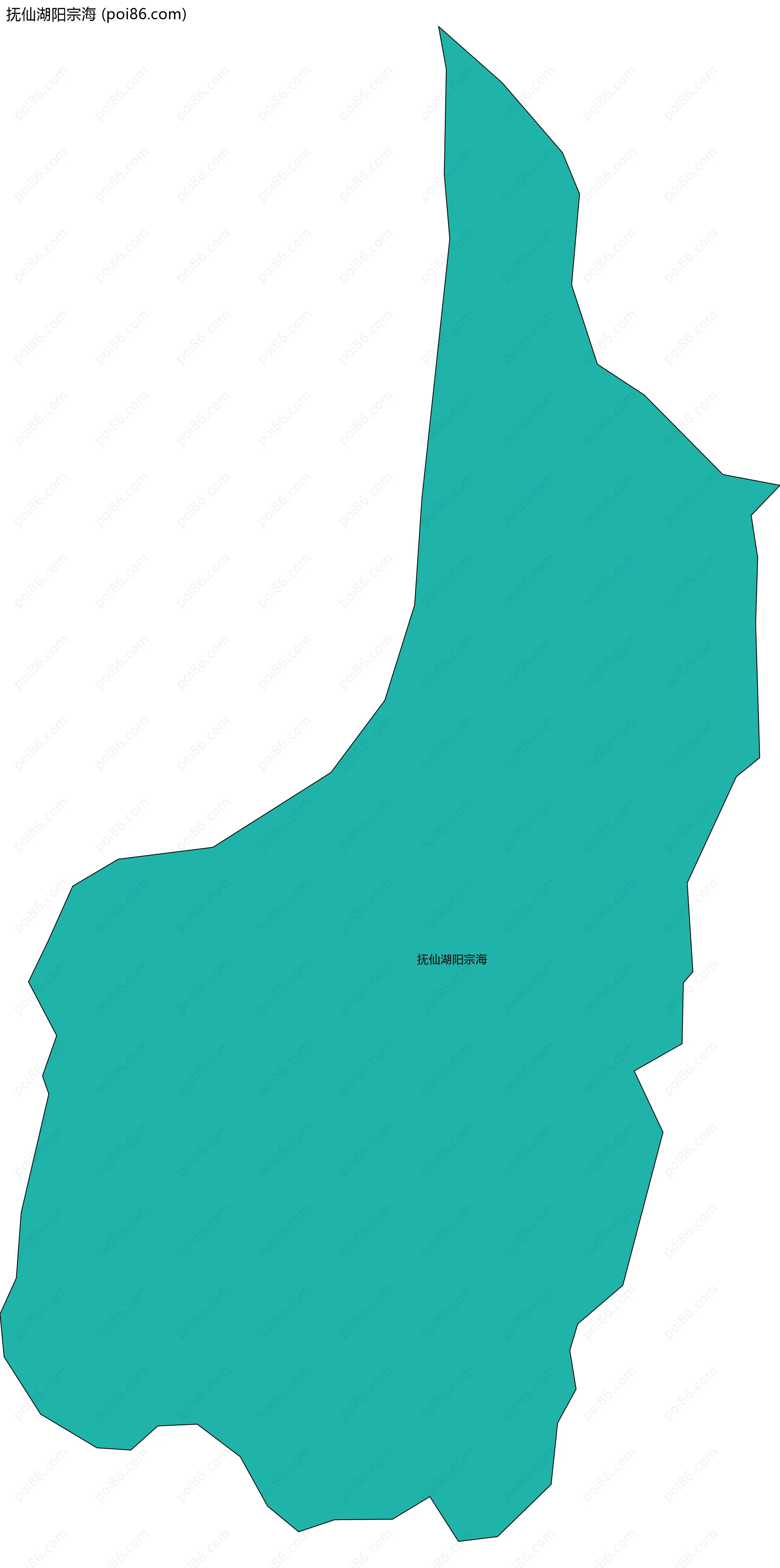 抚仙湖阳宗海边界地图