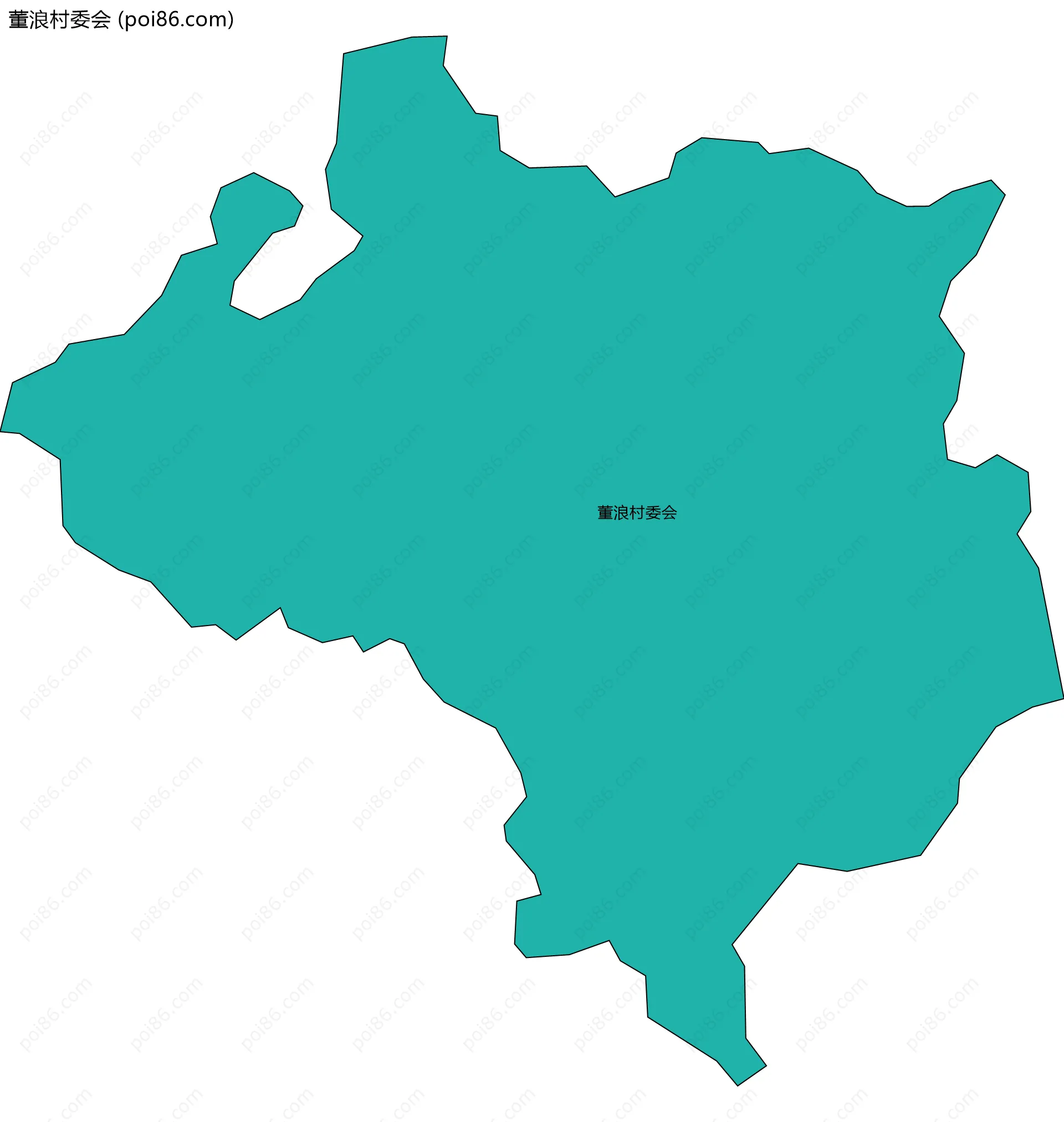 董浪村委会边界地图