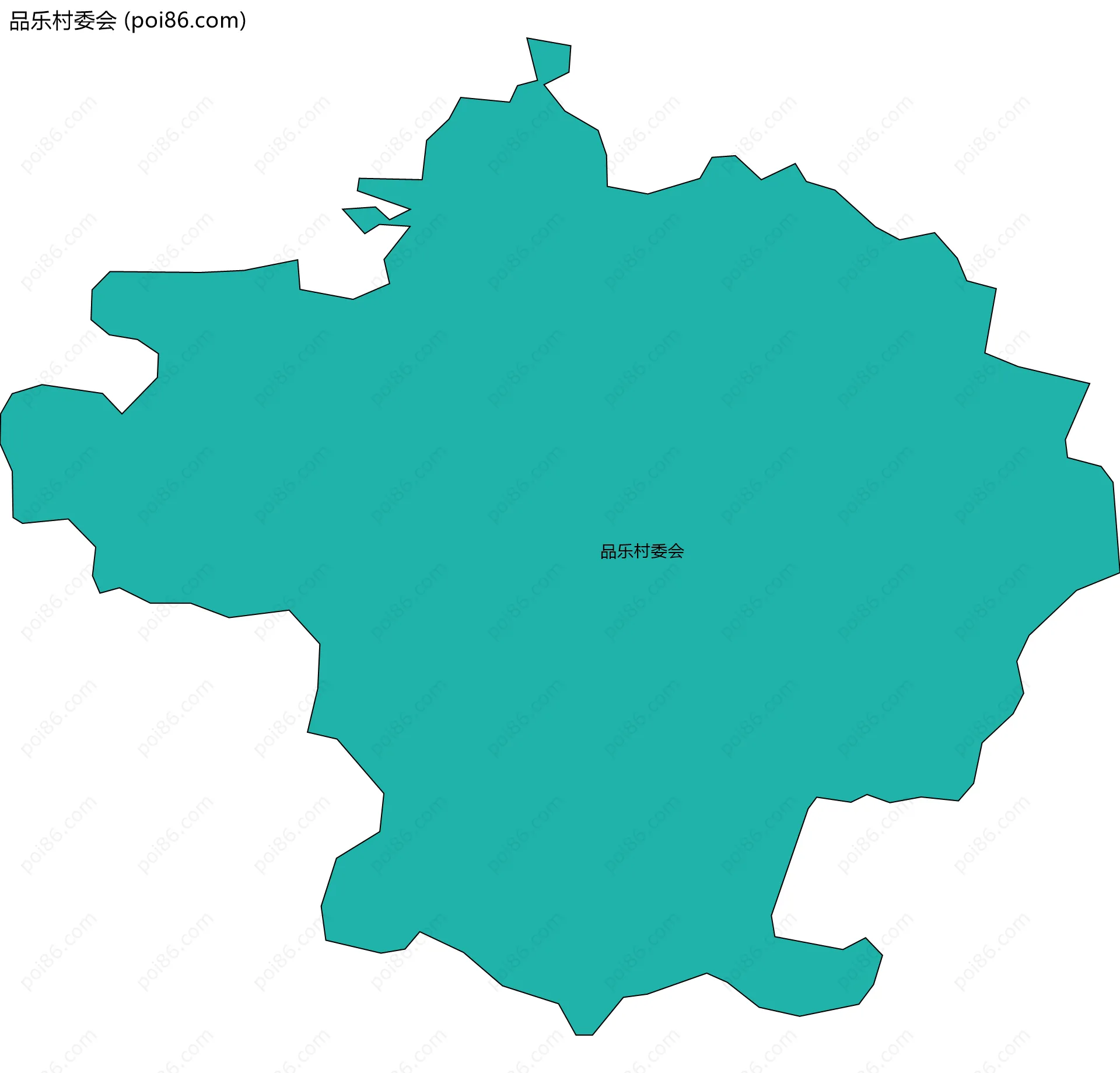 品乐村委会边界地图
