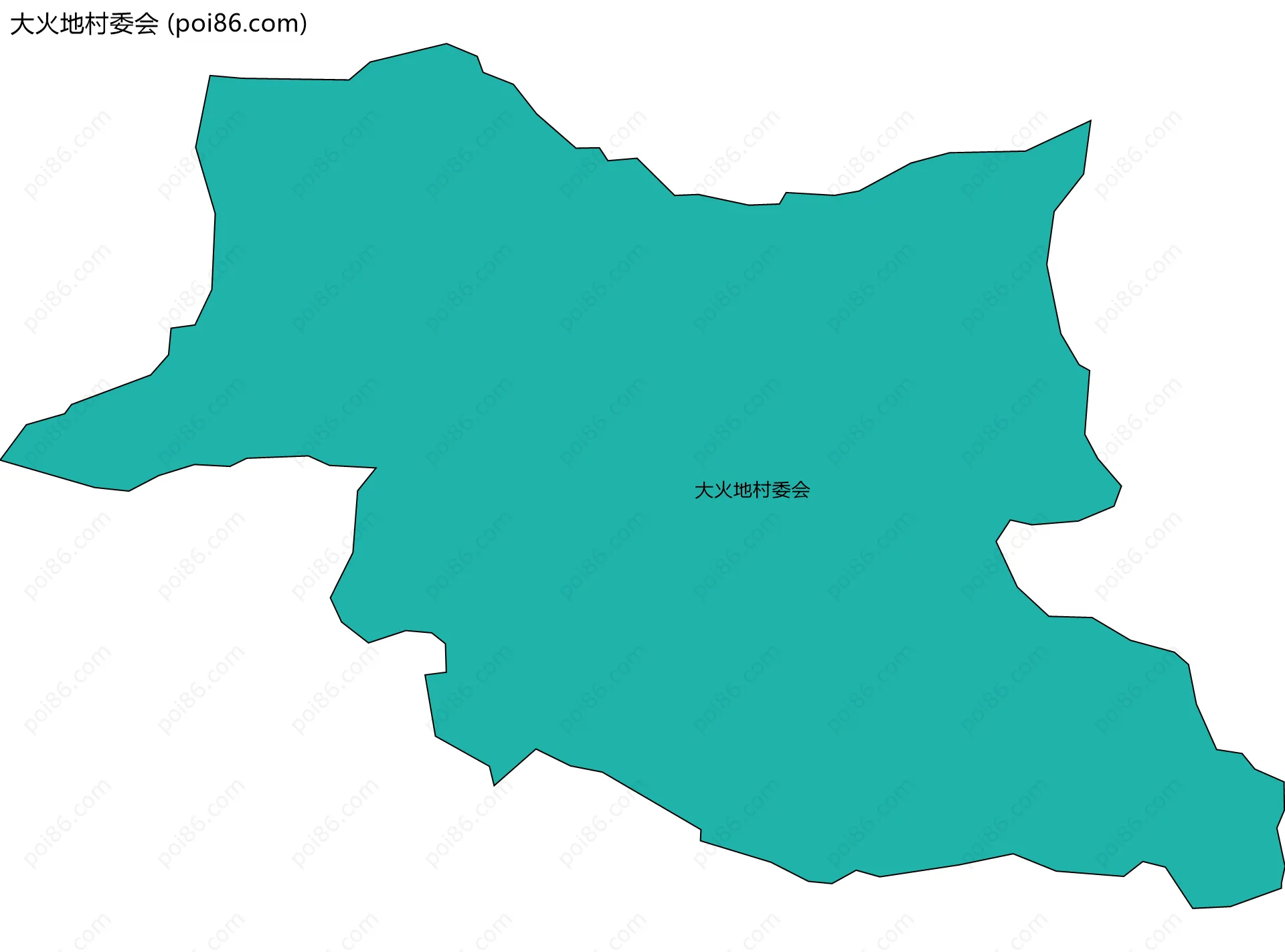 大火地村委会边界地图