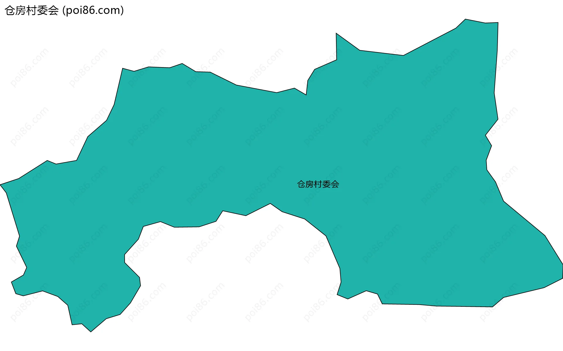 仓房村委会边界地图