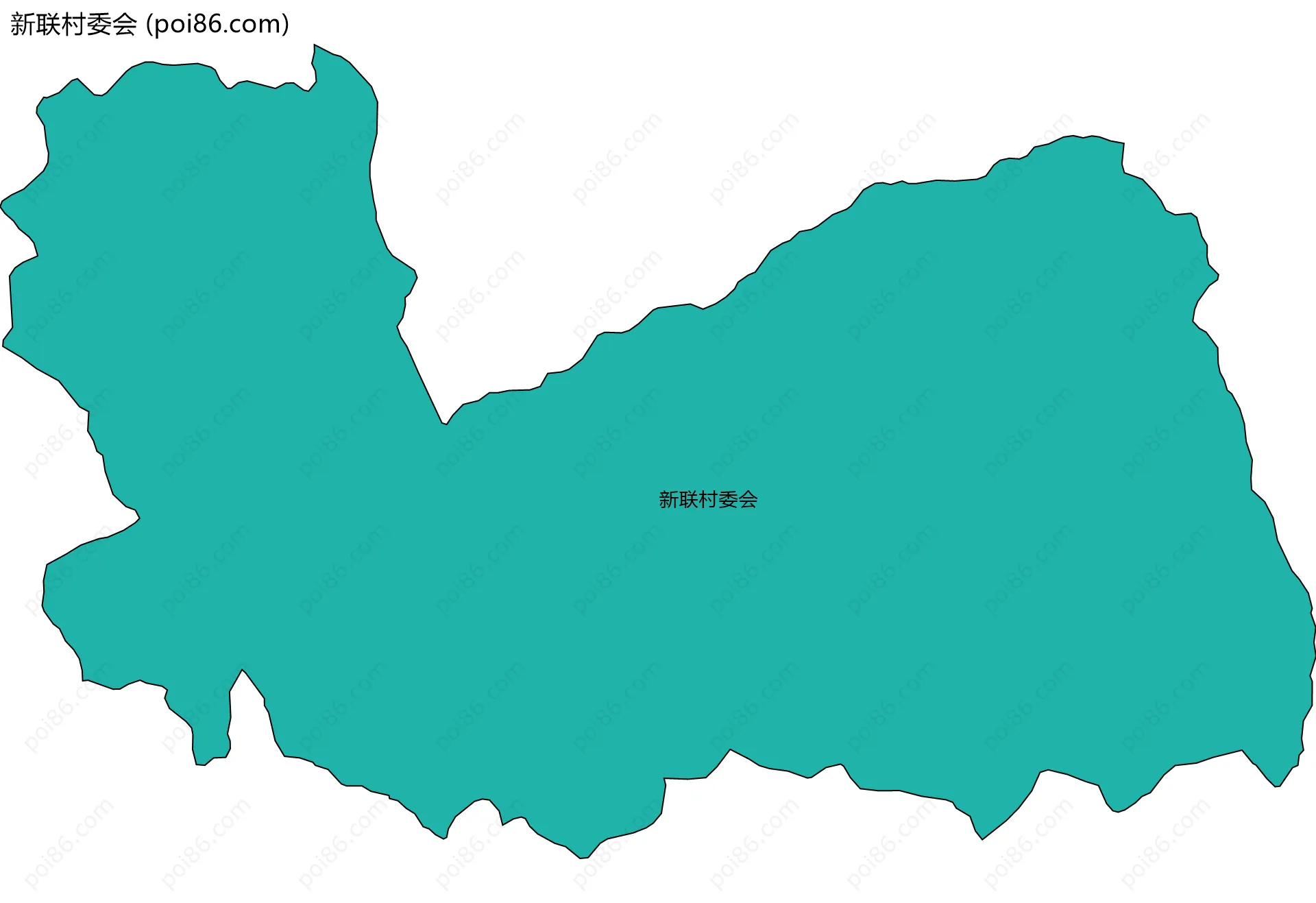 新联村委会边界地图