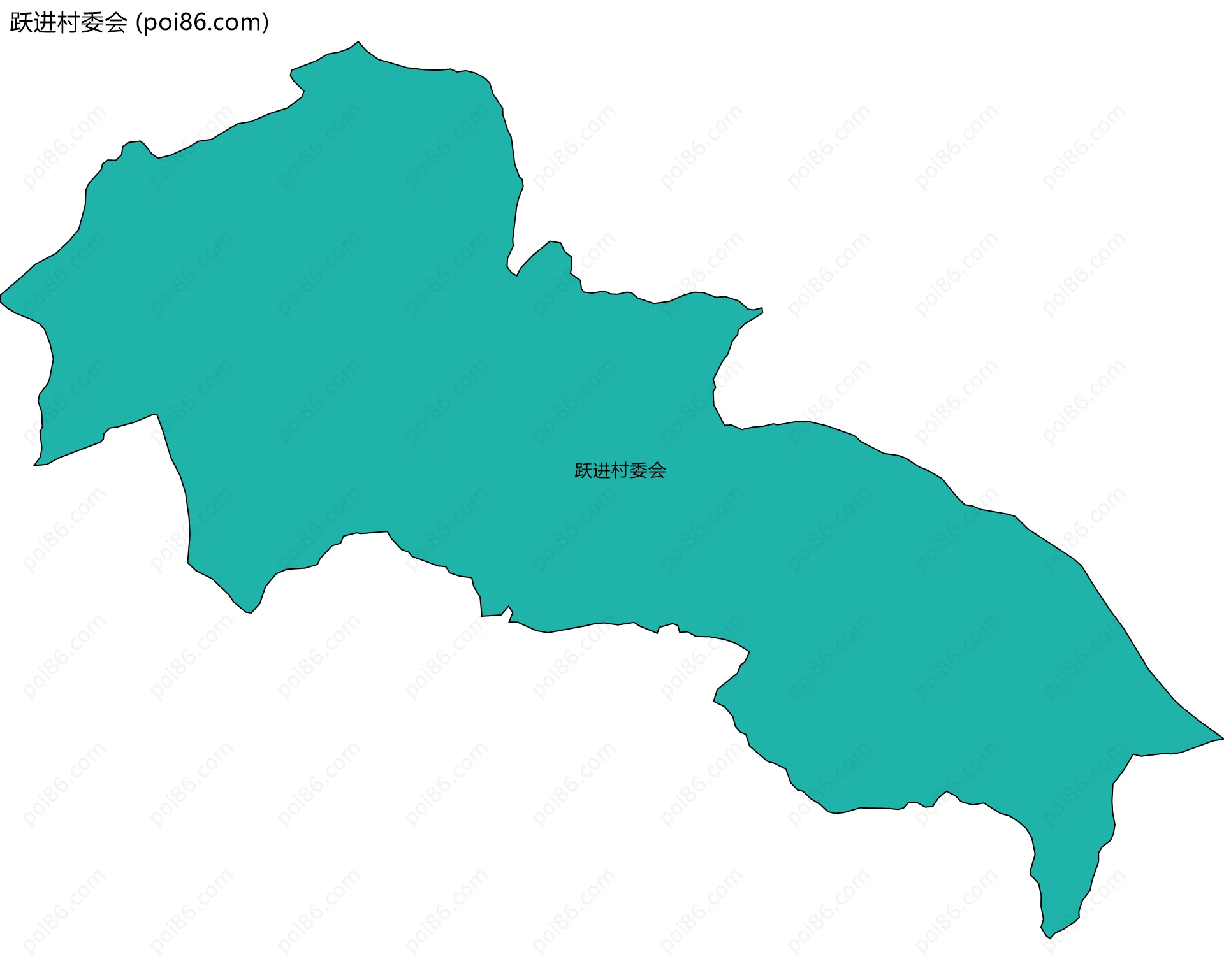 跃进村委会边界地图