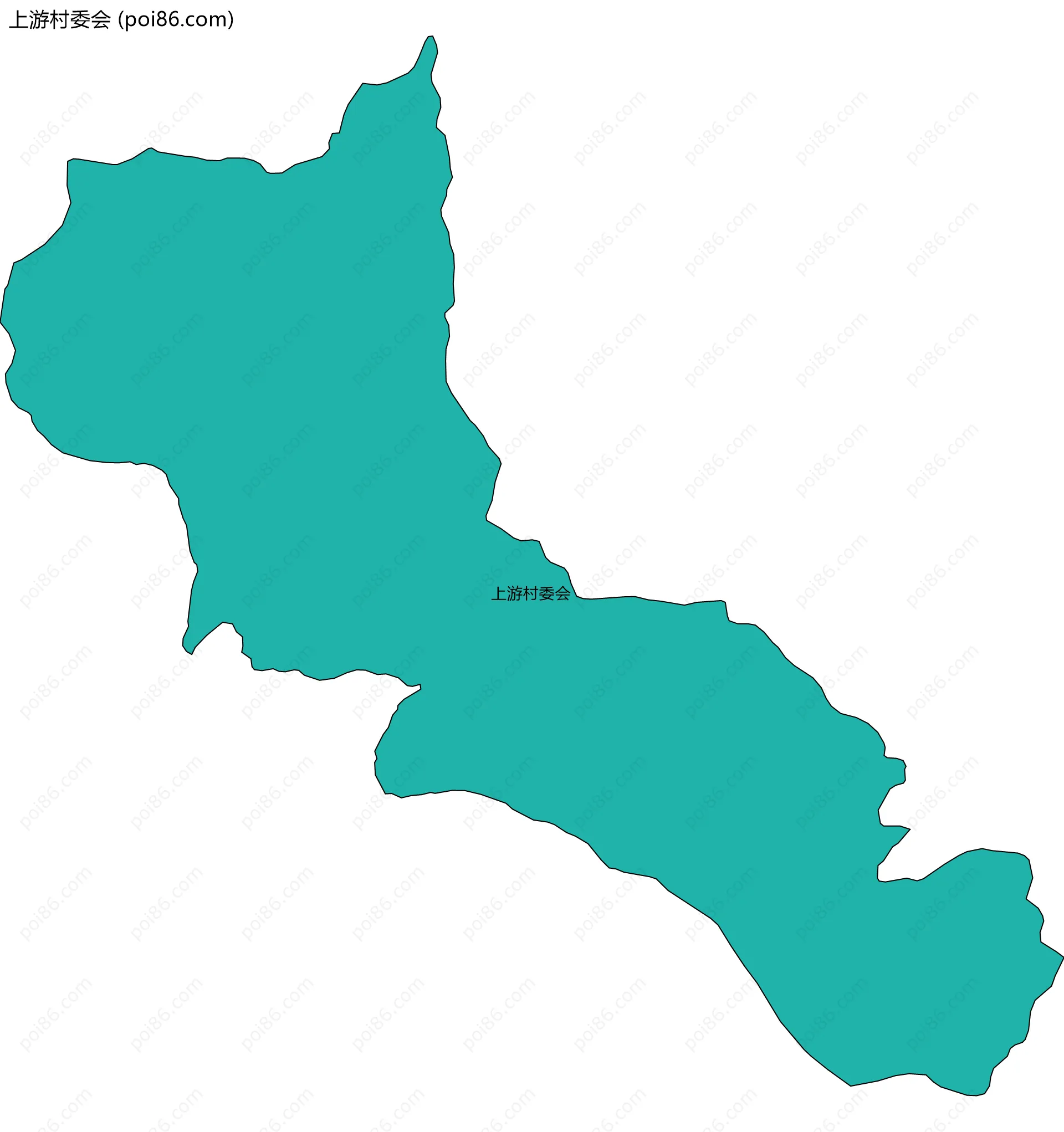 上游村委会边界地图