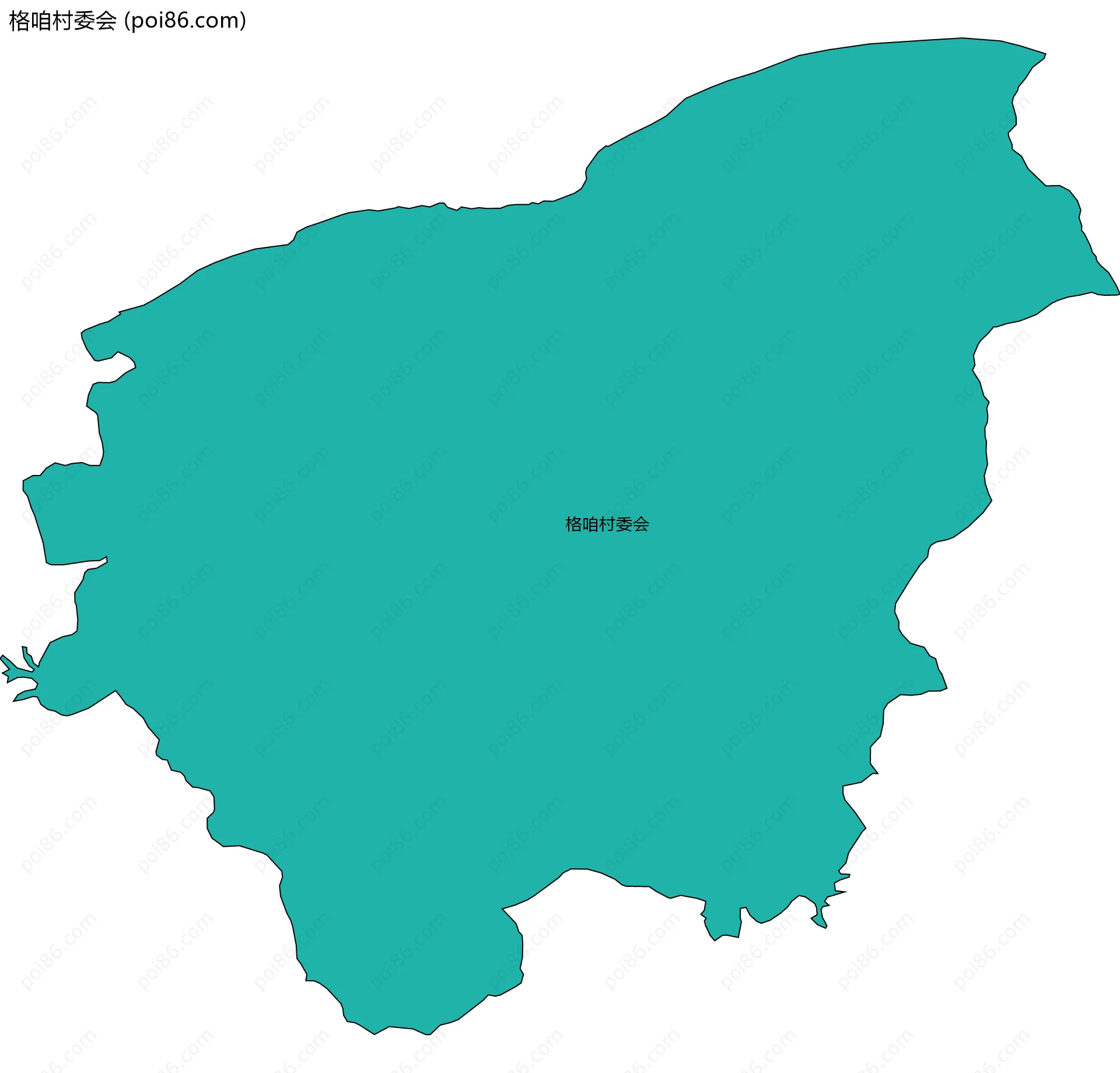 格咱村委会边界地图
