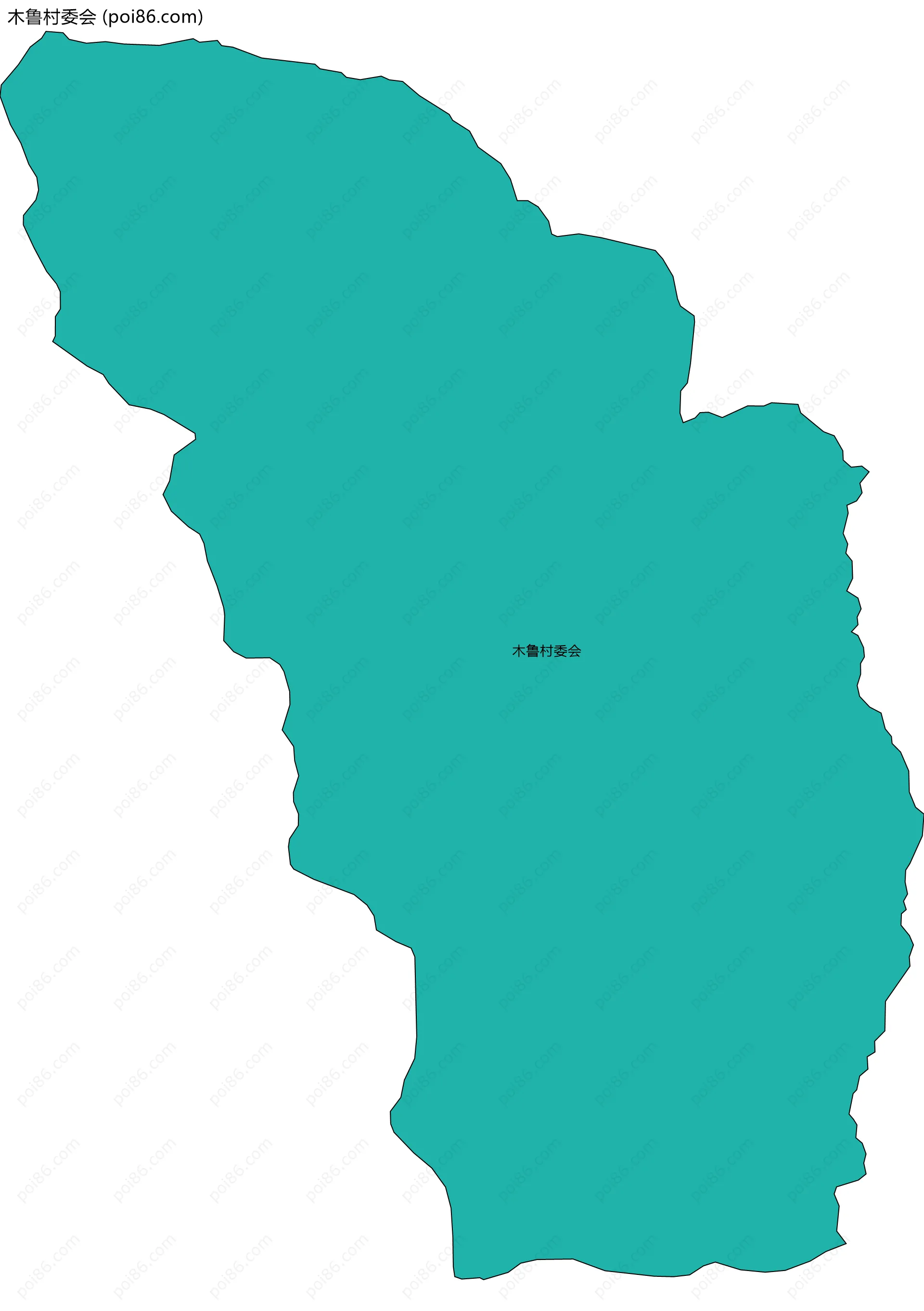 木鲁村委会边界地图