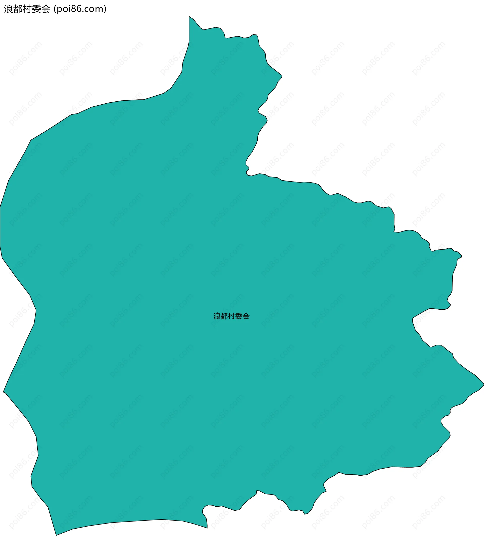 浪都村委会边界地图