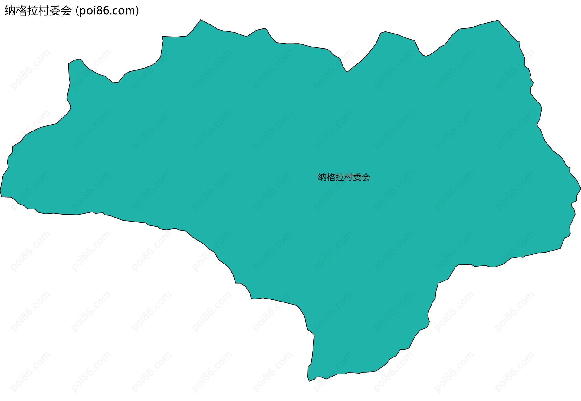 纳格拉村委会边界地图