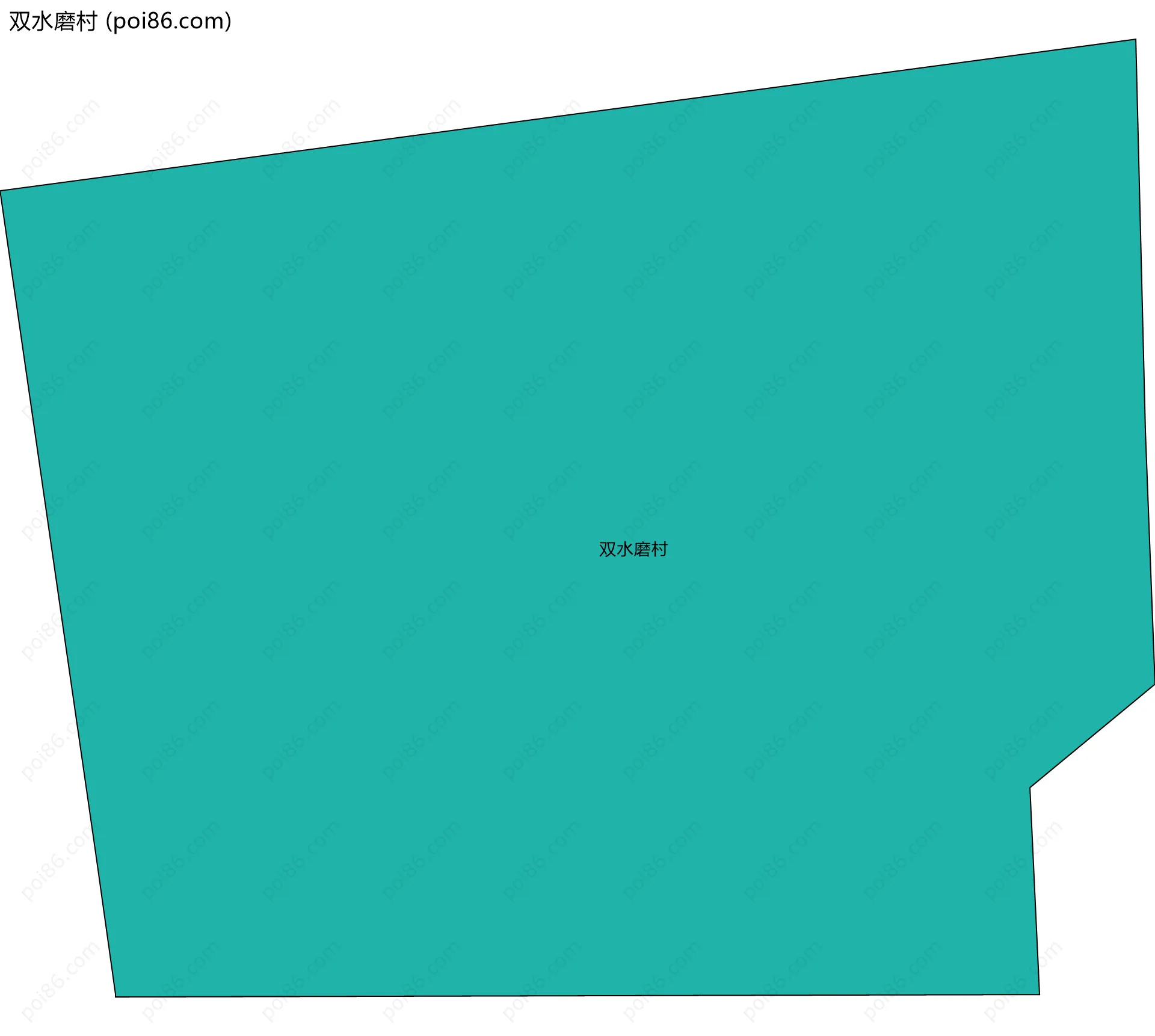 双水磨村边界地图