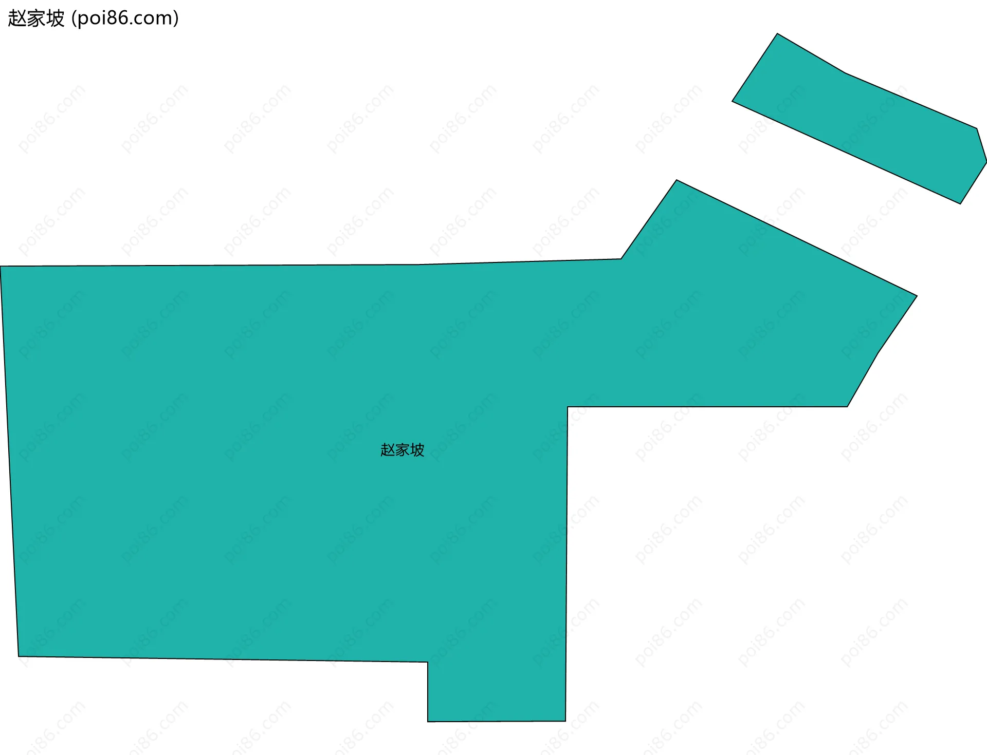 赵家坡边界地图