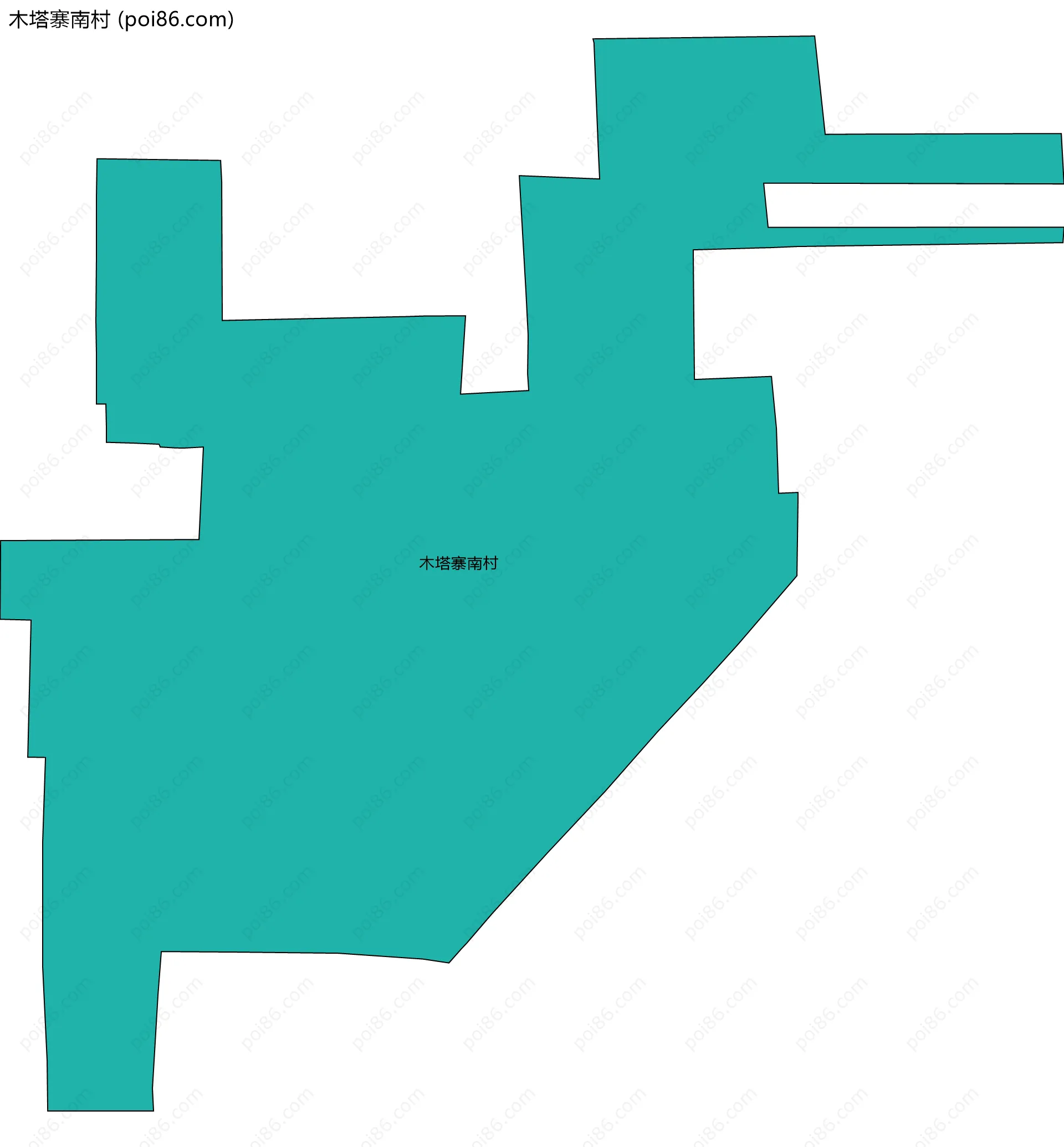 木塔寨南村边界地图