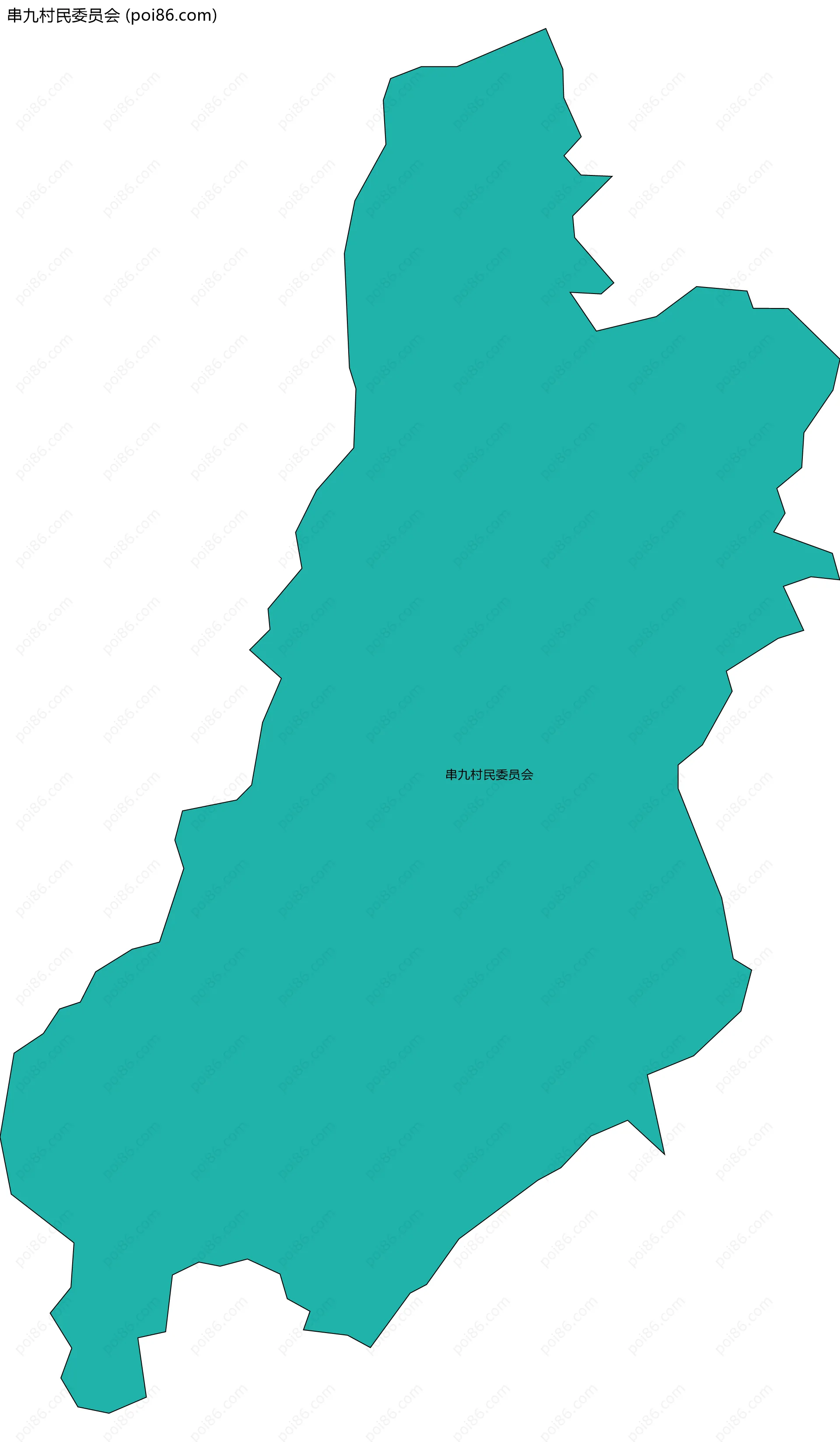 串九村民委员会边界地图
