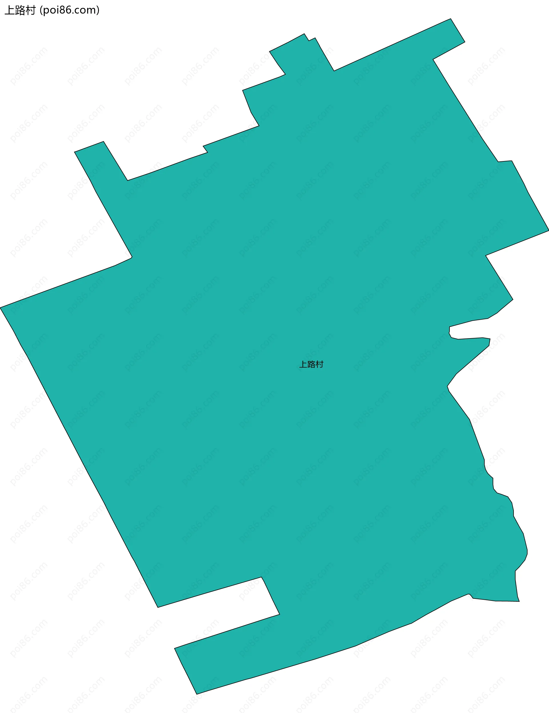 上路村边界地图