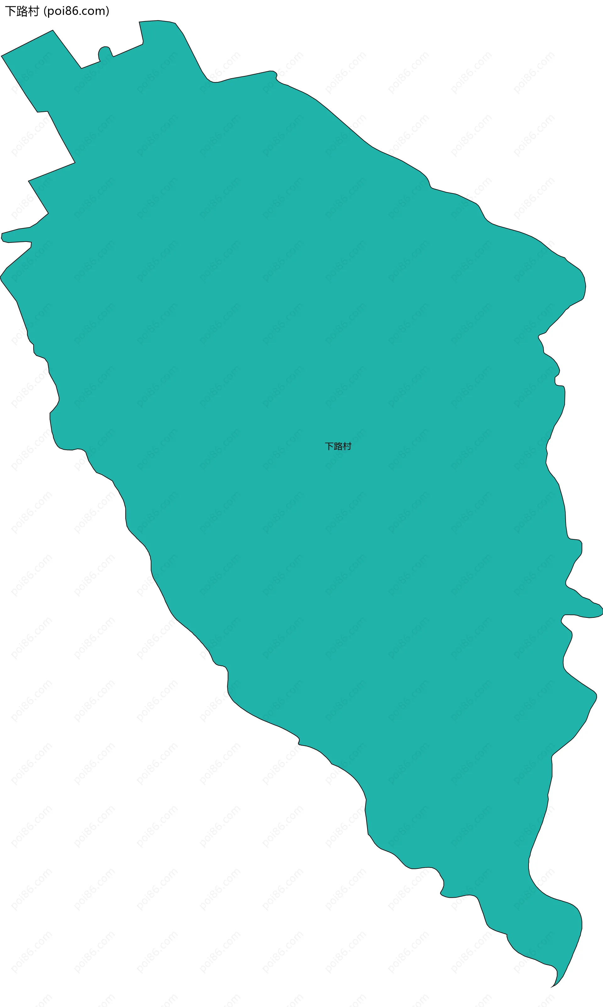 下路村边界地图