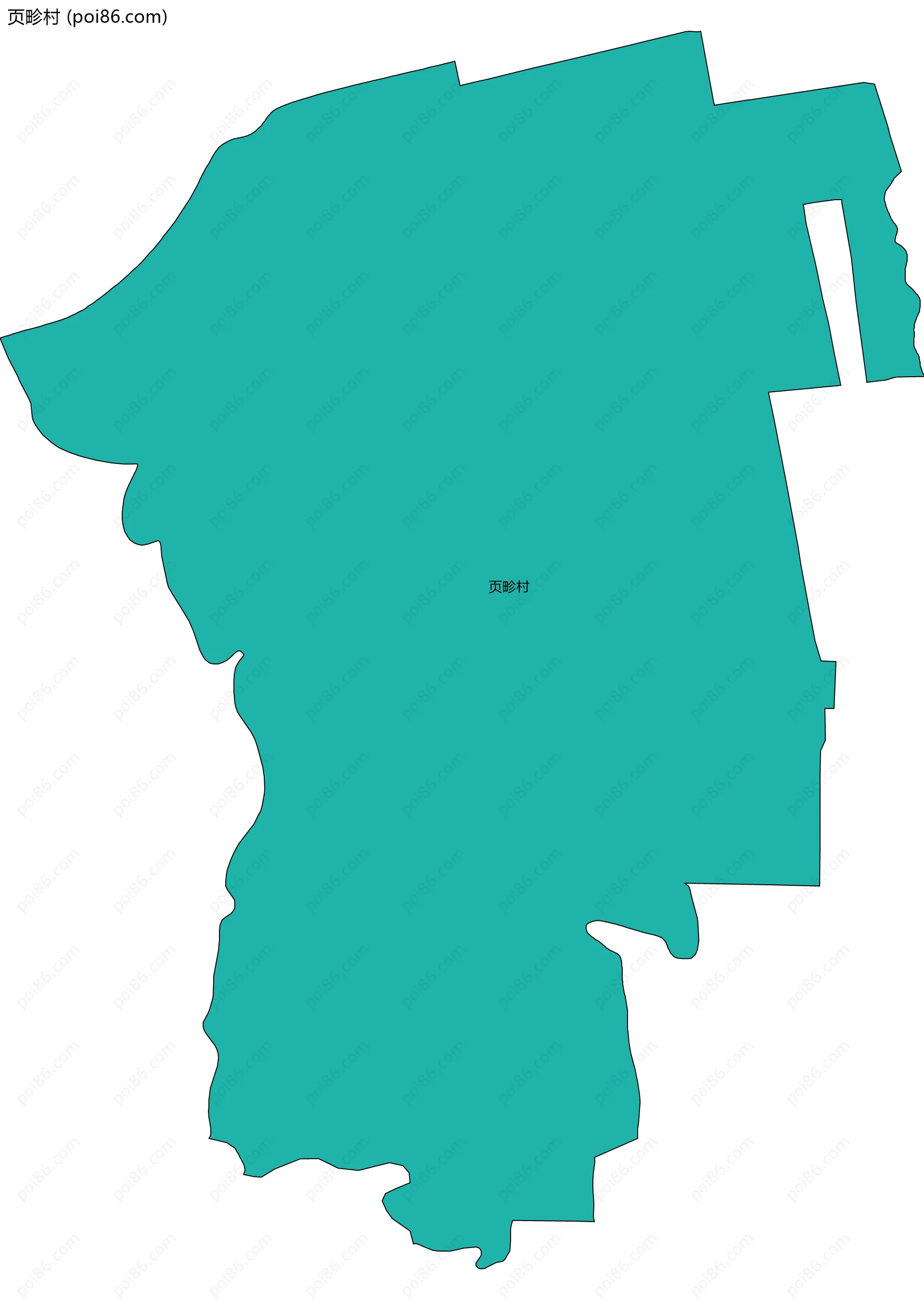 页畛村边界地图