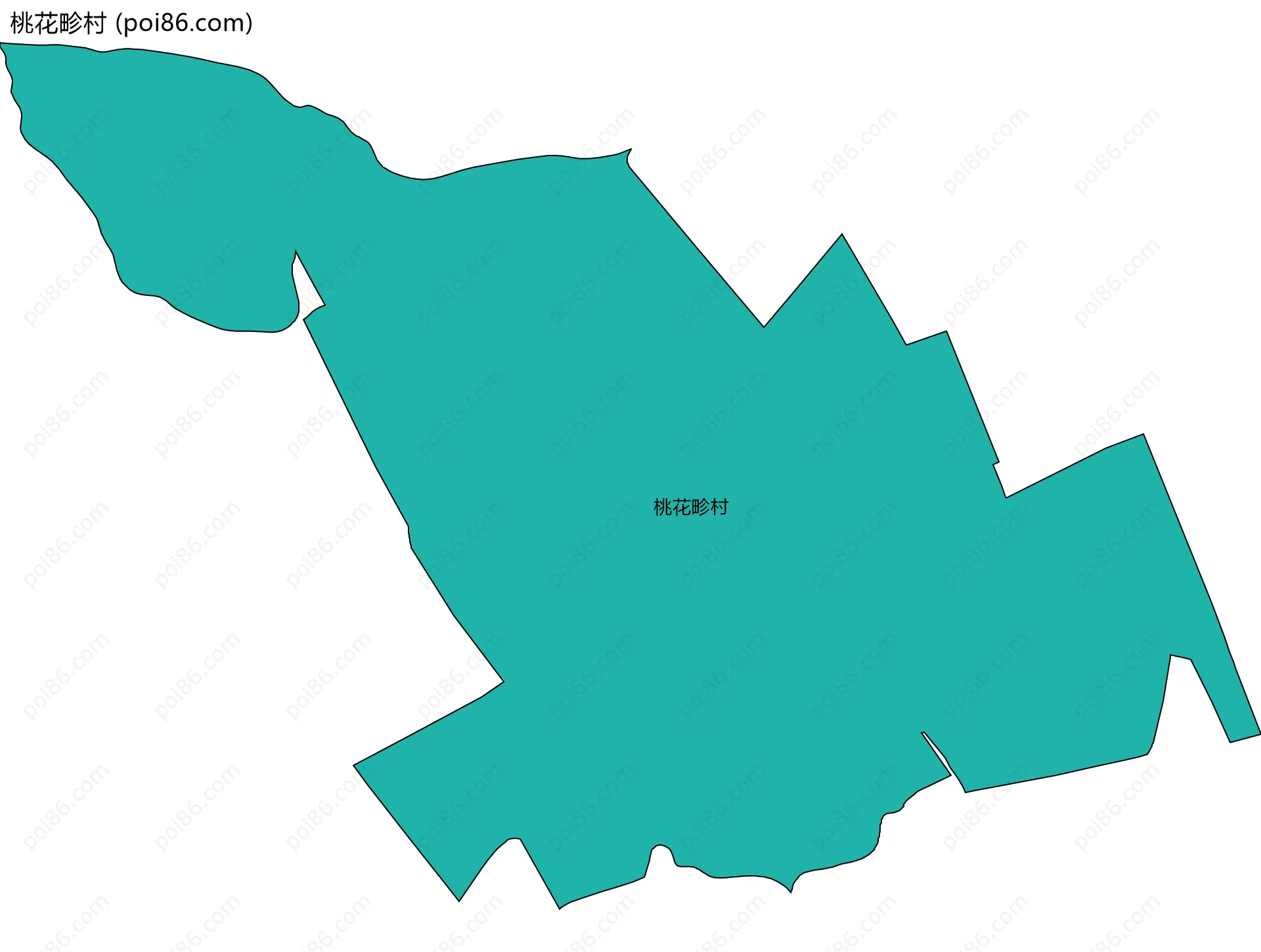 桃花畛村边界地图