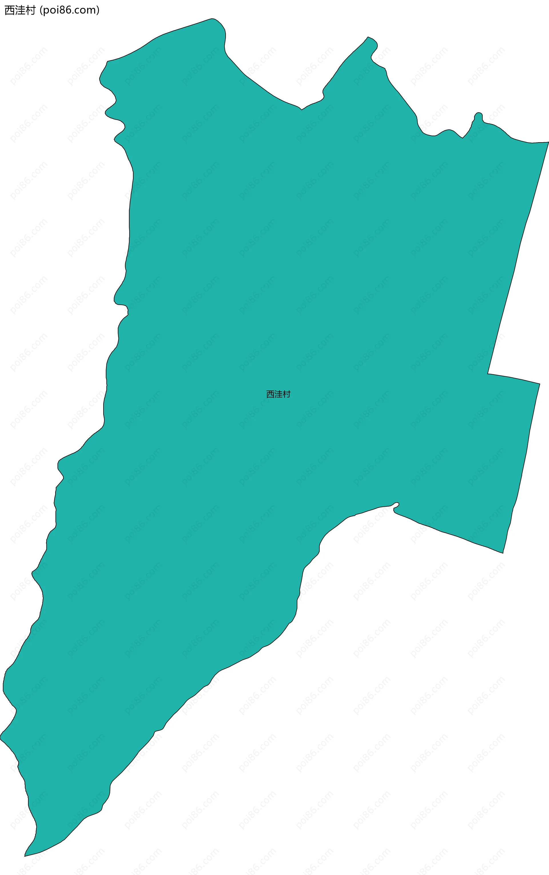 西洼村边界地图