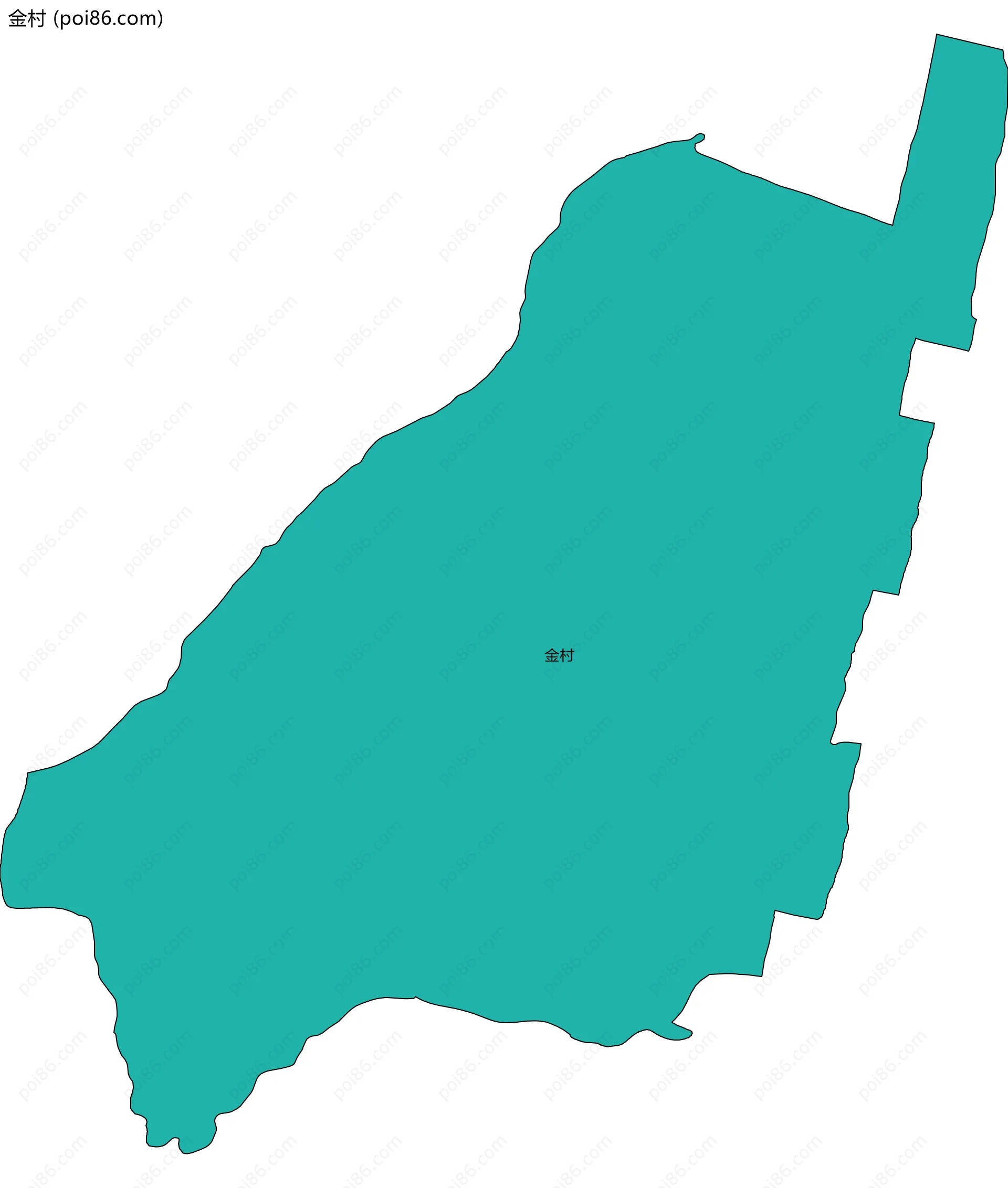 金村边界地图