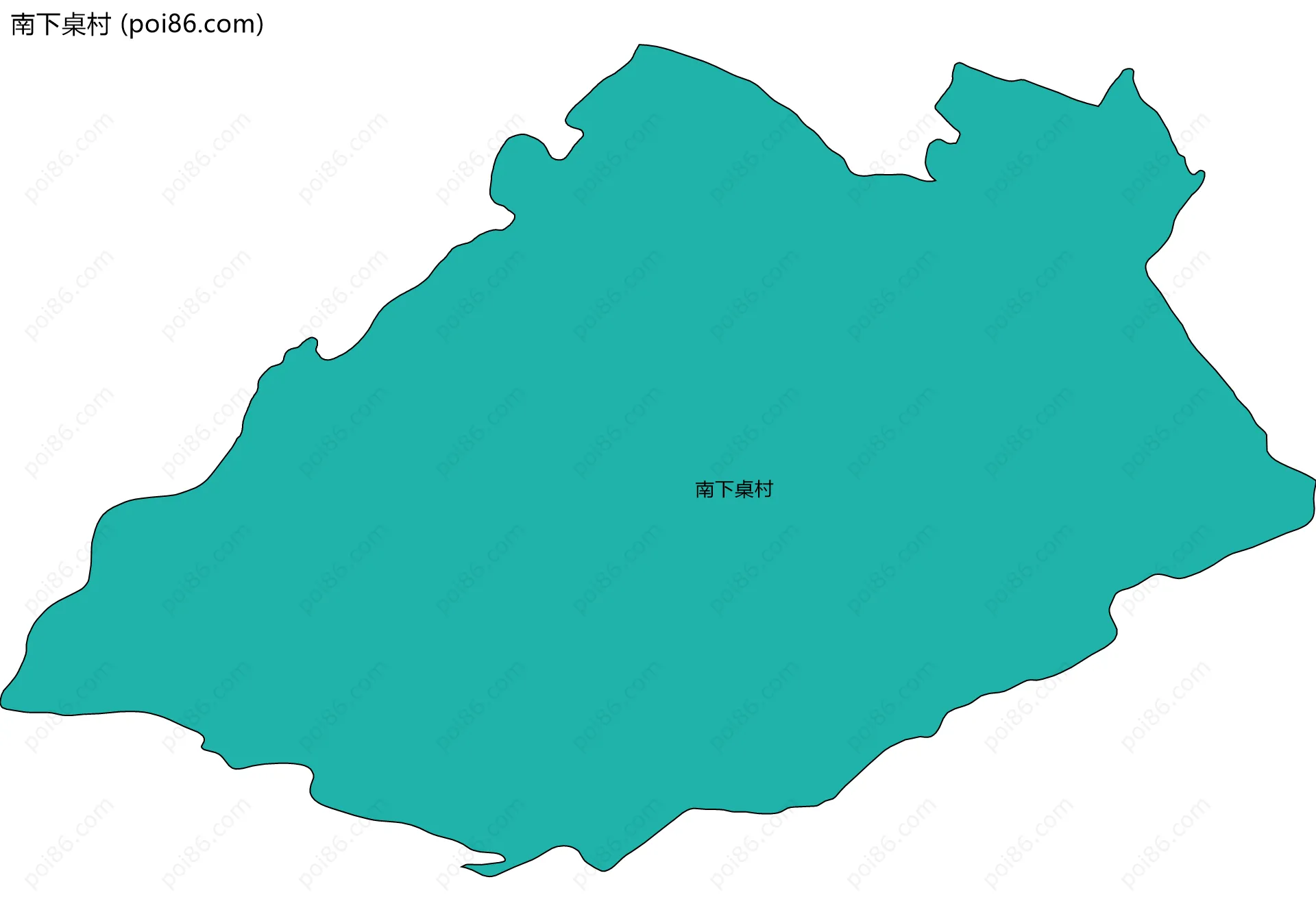 南下桌村边界地图