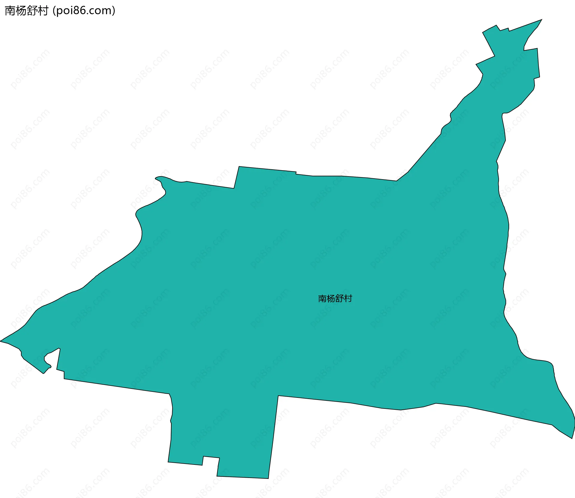 南杨舒村边界地图