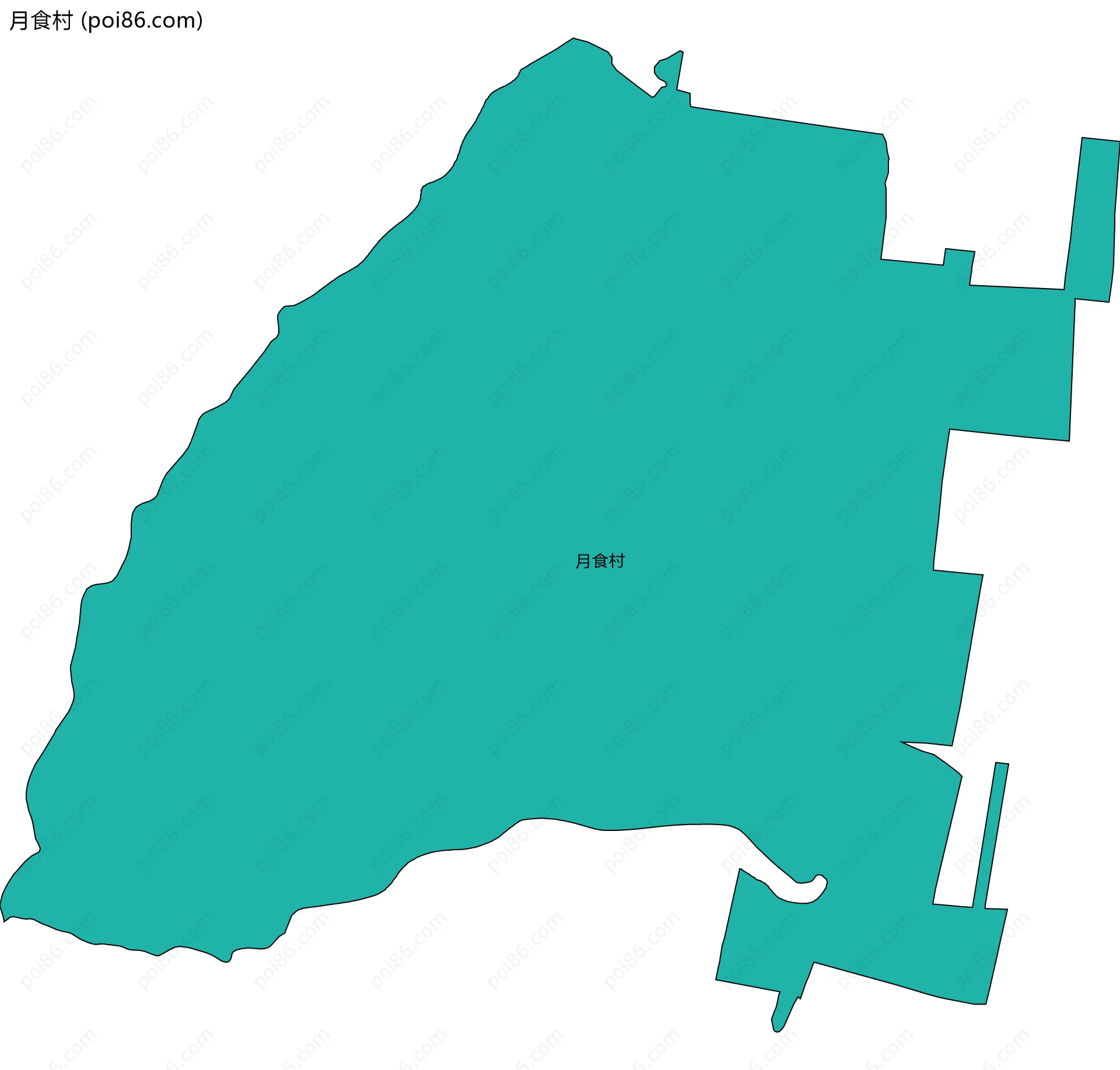 月食村边界地图