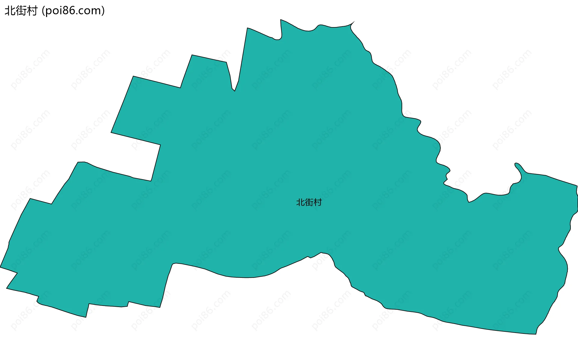 北街村边界地图