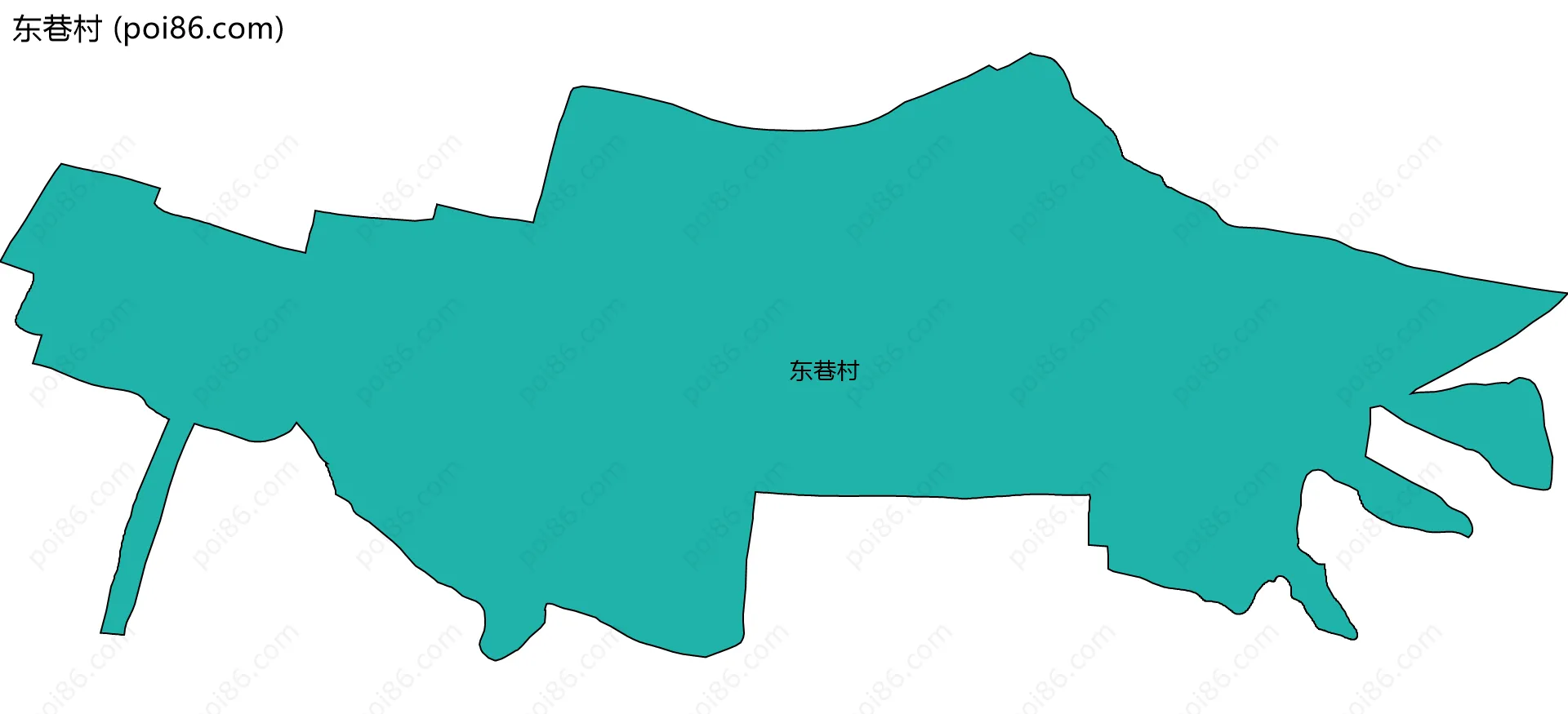 东巷村边界地图