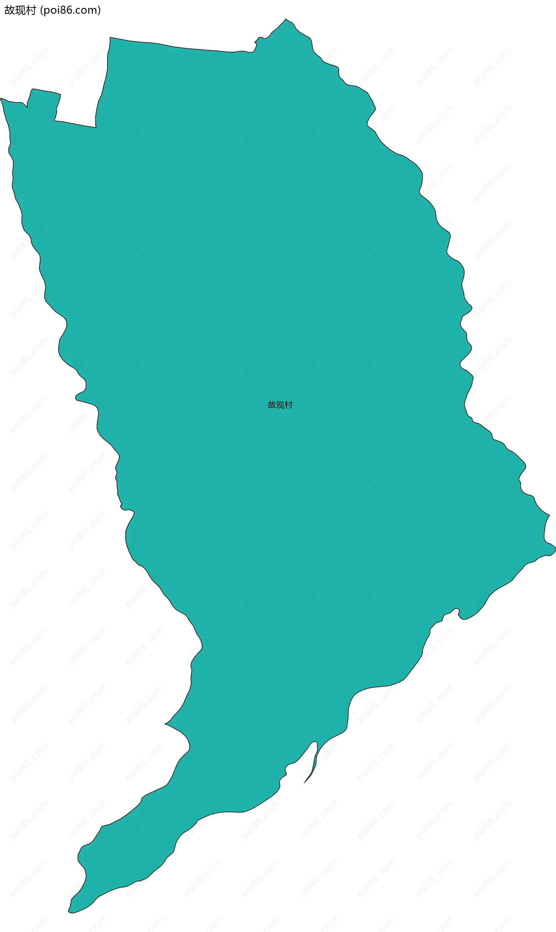 故现村边界地图