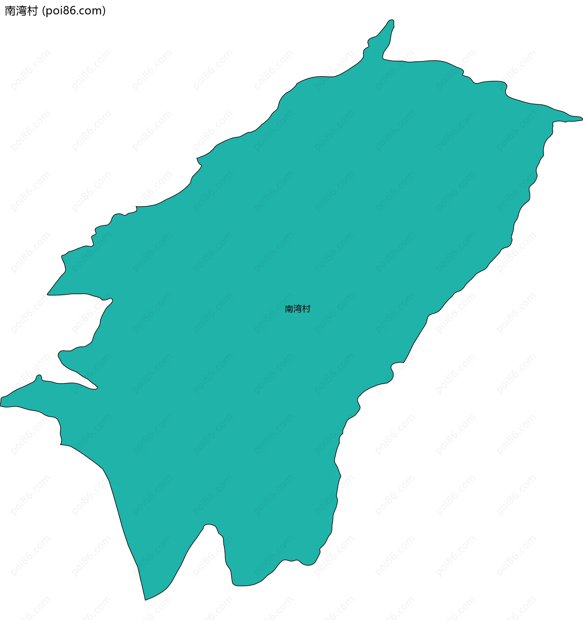 南湾村边界地图