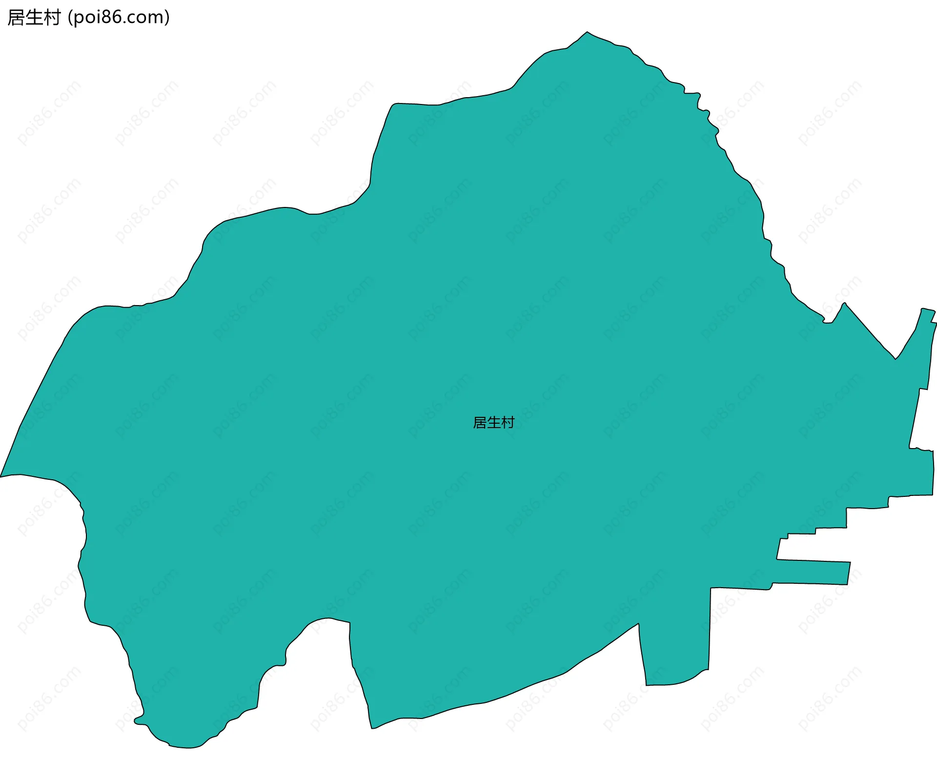 居生村边界地图