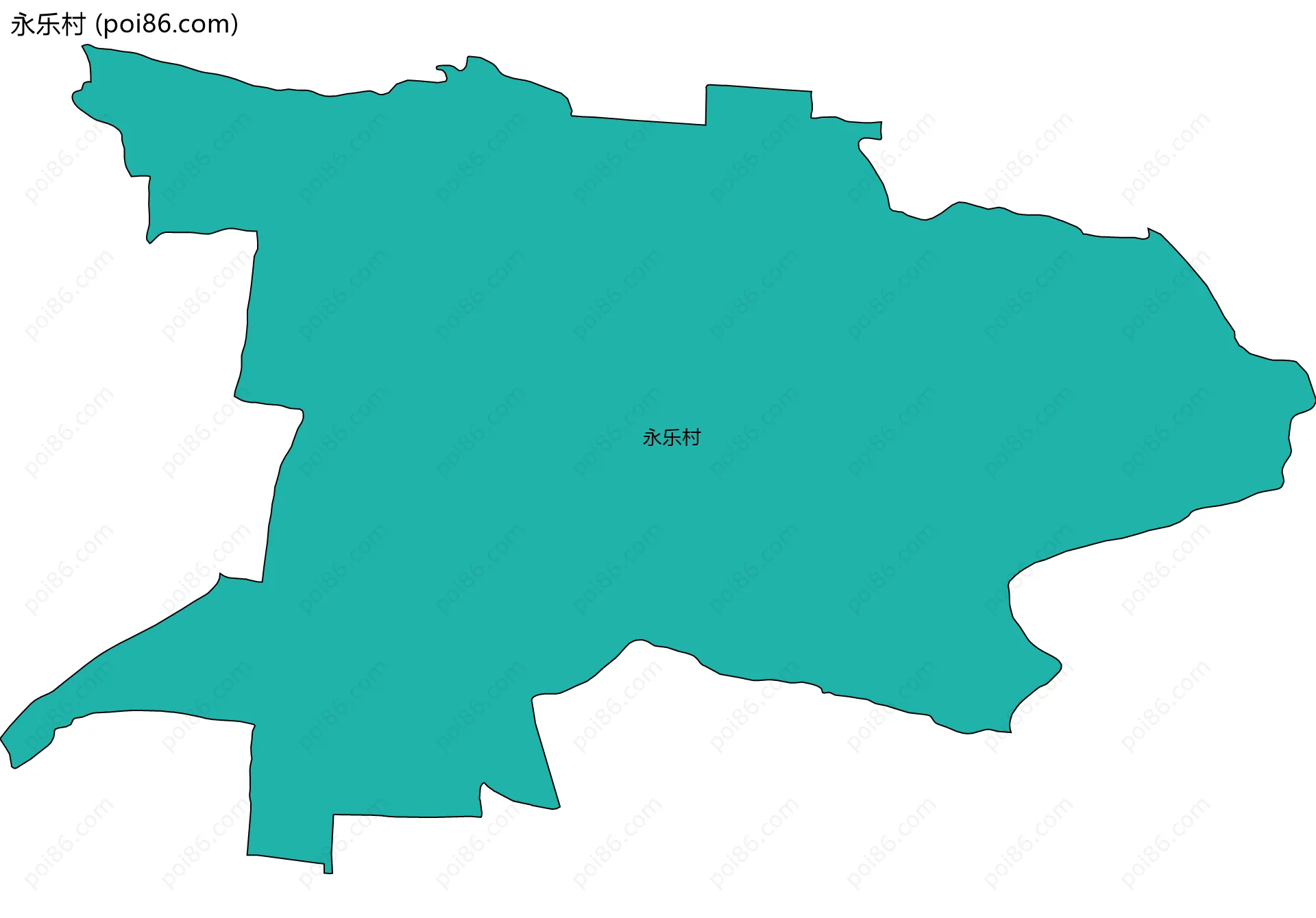 永乐村边界地图