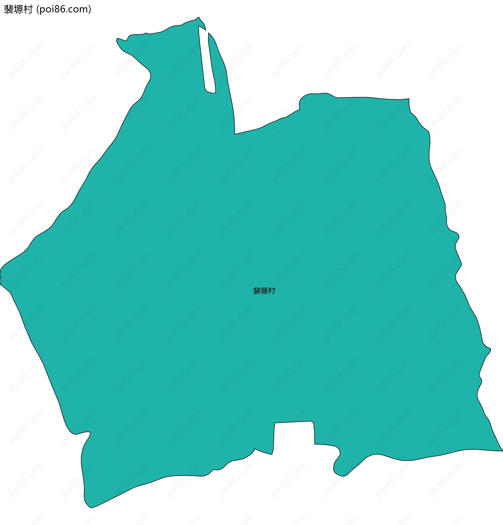 裴塬村边界地图