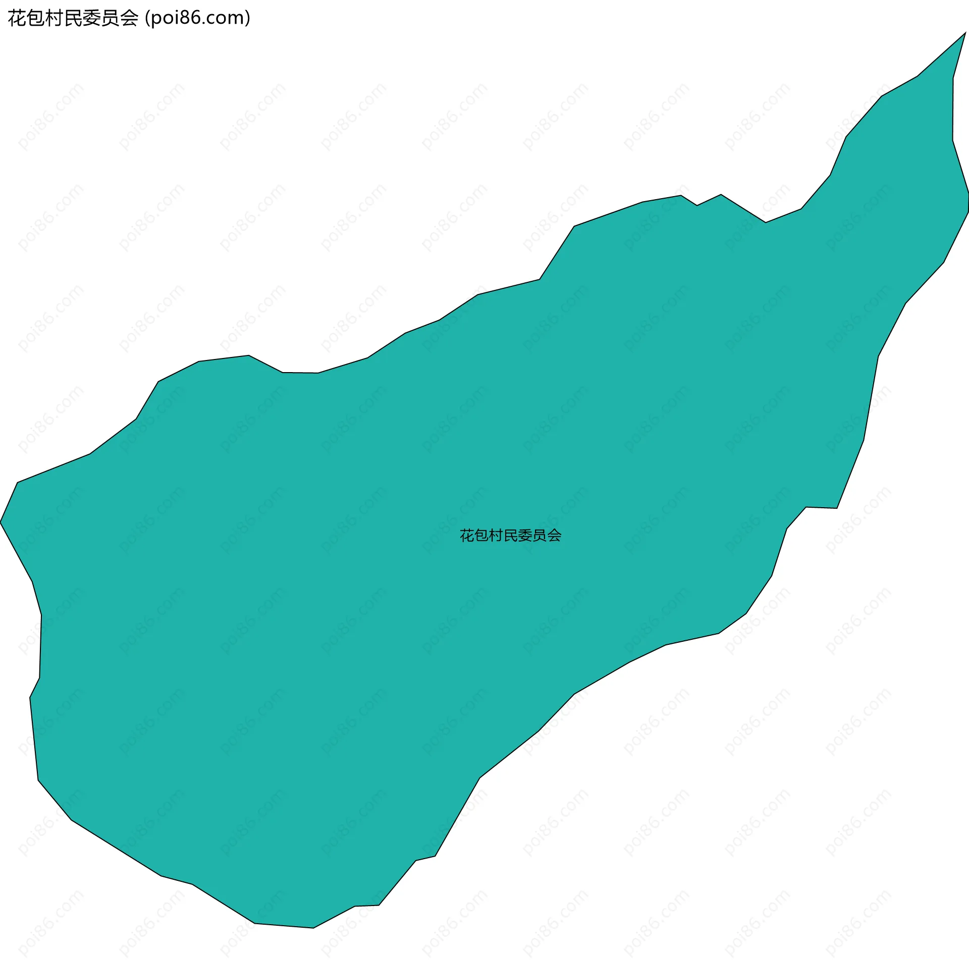 花包村民委员会边界地图